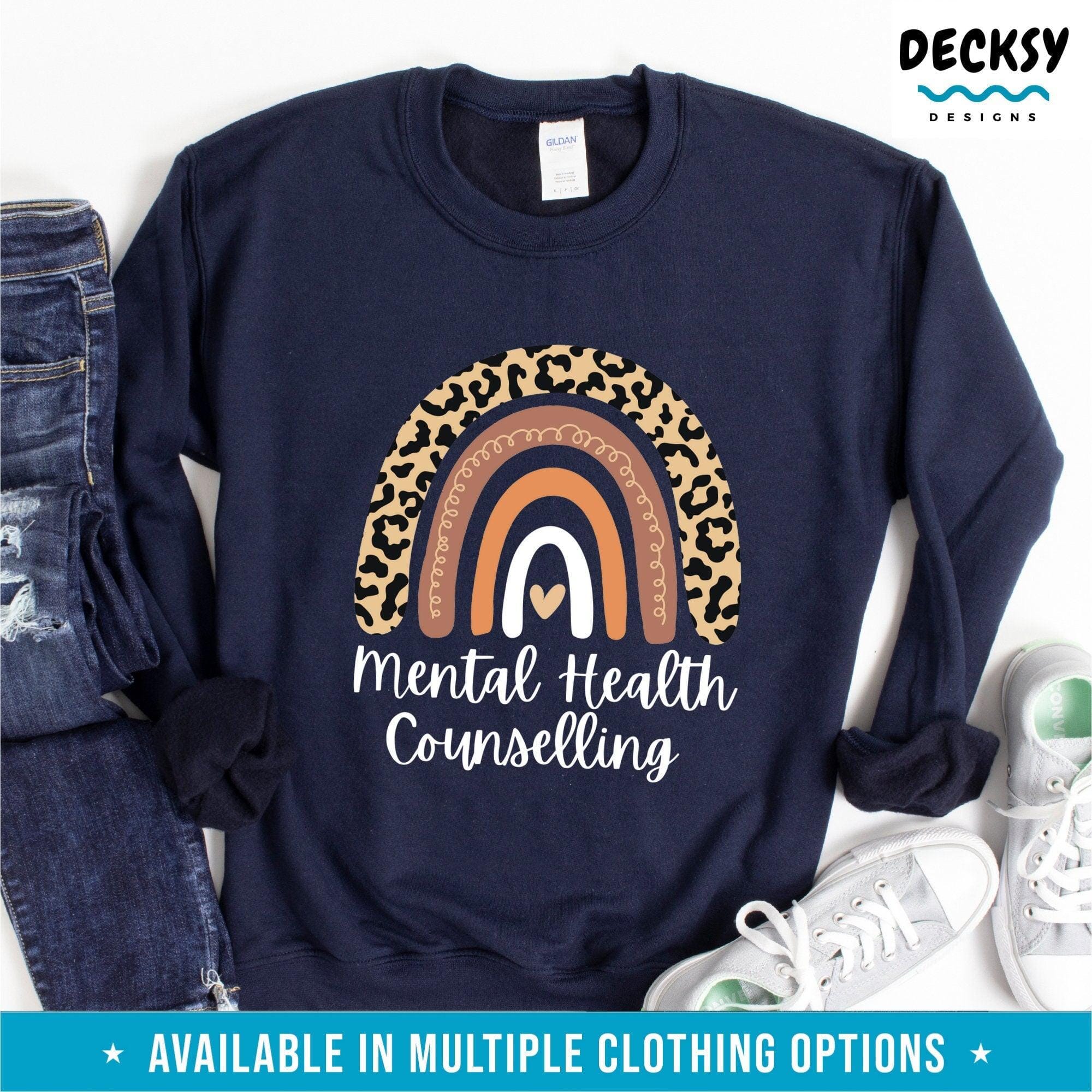 Mental Health Counselling Shirt, Gift For Therapist-Clothing:Gender-Neutral Adult Clothing:Tops & Tees:T-shirts:Graphic Tees-DecksyDesigns