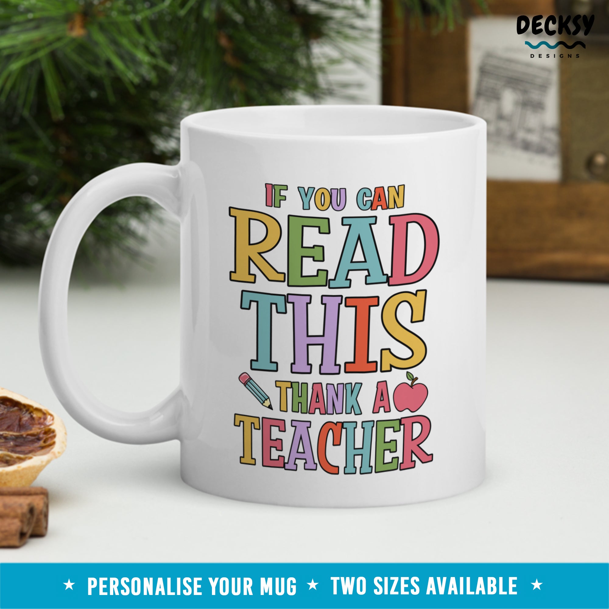 Funny Teacher Appreciation Mug, Custom English Teacher Gift