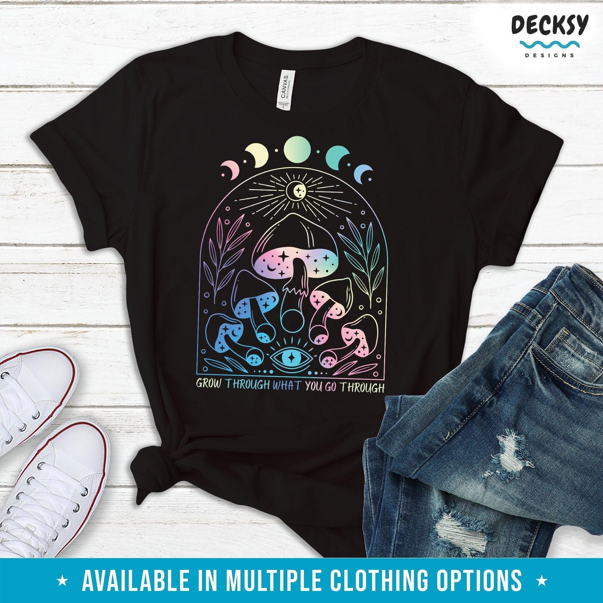 Mushroom Shirt, Gift for Friend-Clothing:Gender-Neutral Adult Clothing:Tops & Tees:T-shirts:Graphic Tees-DecksyDesigns