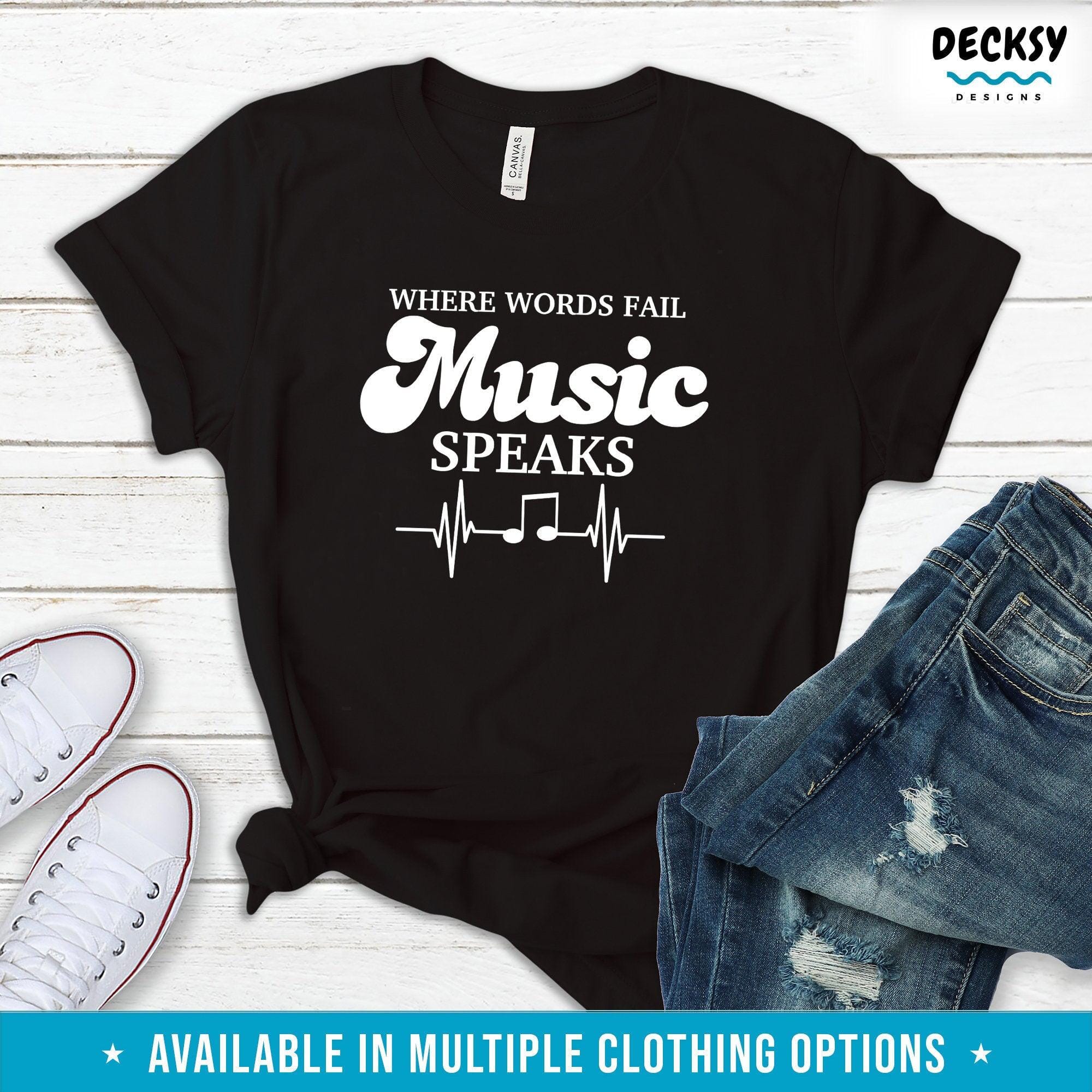 Musician Shirt, Music Teacher Gift-Clothing:Gender-Neutral Adult Clothing:Tops & Tees:T-shirts:Graphic Tees-DecksyDesigns