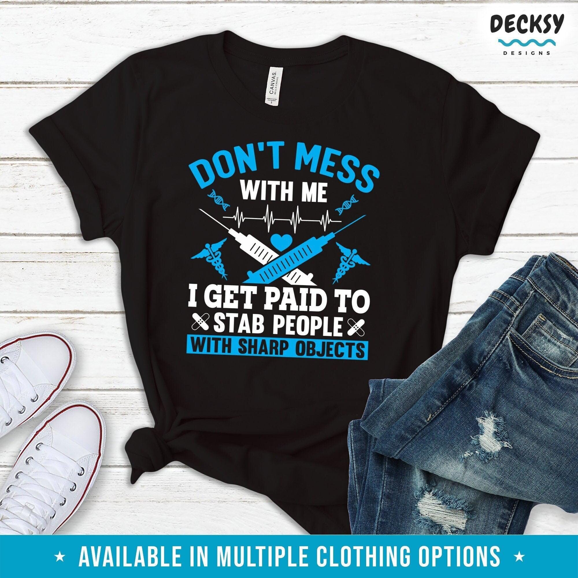 Nurse Shirt, Registered Nurse Gift-Clothing:Gender-Neutral Adult Clothing:Tops & Tees:T-shirts:Graphic Tees-DecksyDesigns