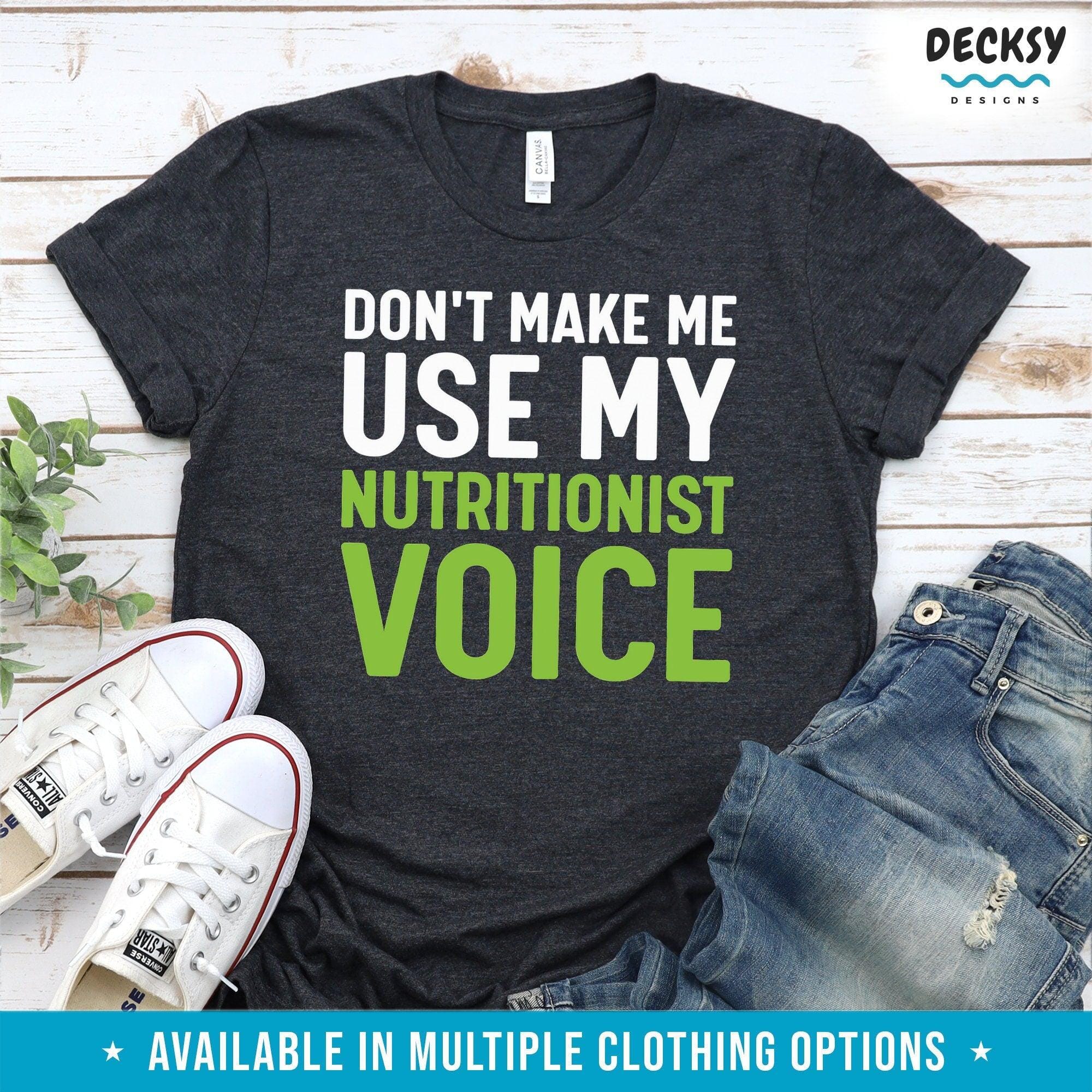 Nutritionist Shirt, Gift For Health Coach-Clothing:Gender-Neutral Adult Clothing:Tops & Tees:T-shirts:Graphic Tees-DecksyDesigns