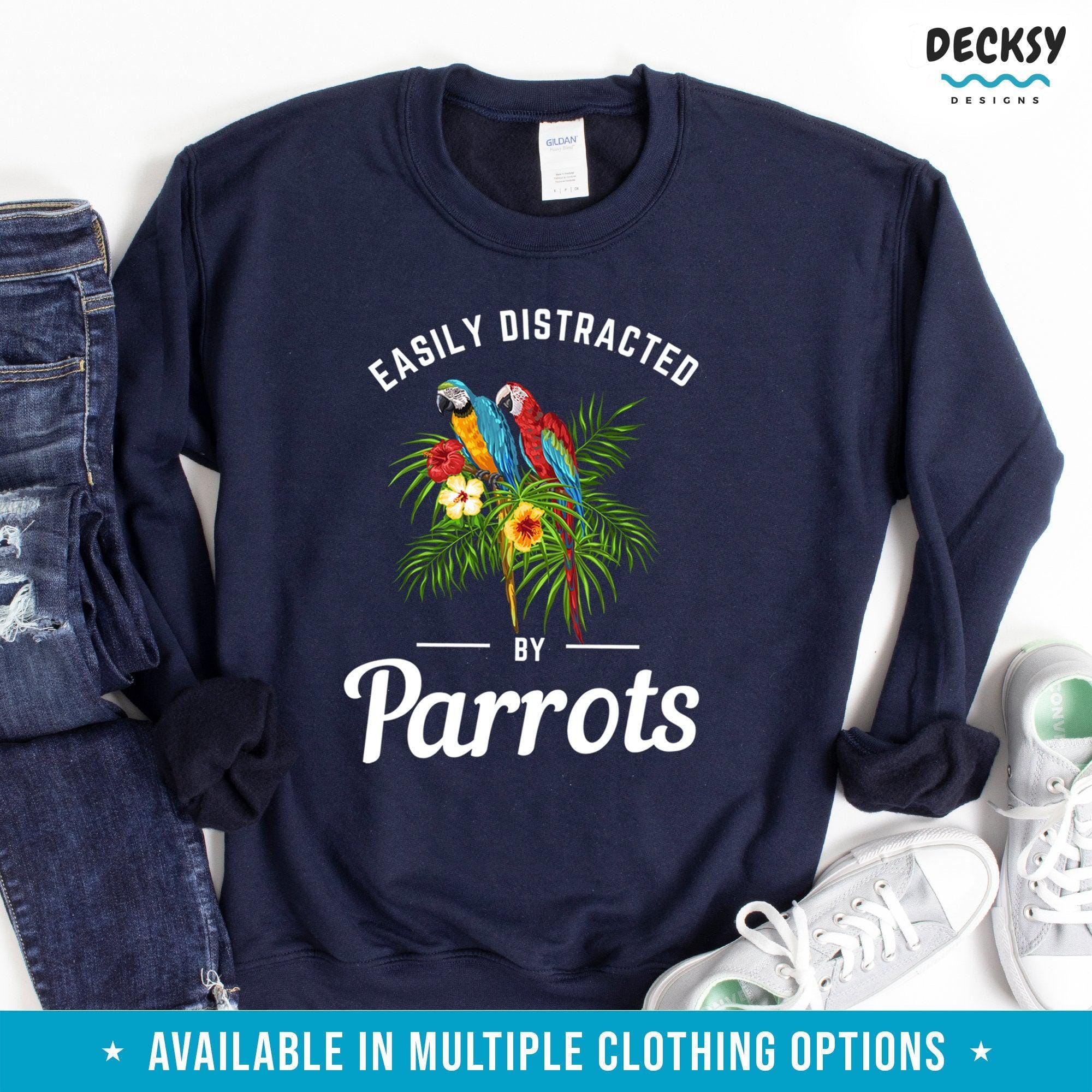 Parrot Lover Shirt, Bird Gift-Clothing:Gender-Neutral Adult Clothing:Tops & Tees:T-shirts:Graphic Tees-DecksyDesigns
