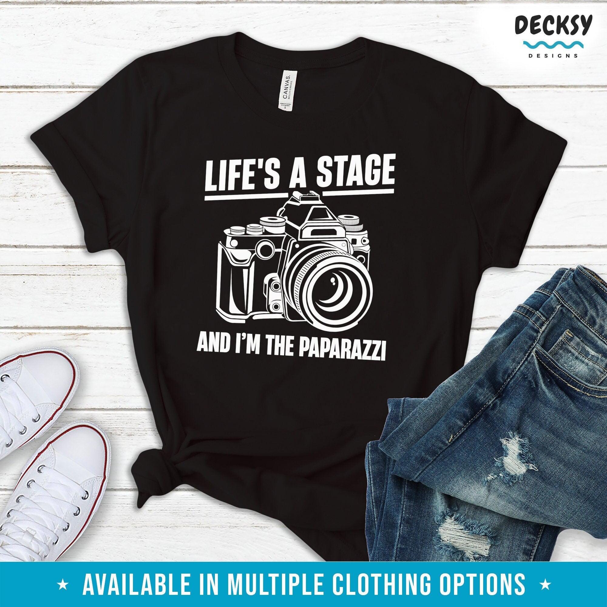 Photographer Shirt, Funny Camera Lover Gift-Clothing:Gender-Neutral Adult Clothing:Tops & Tees:T-shirts:Graphic Tees-DecksyDesigns
