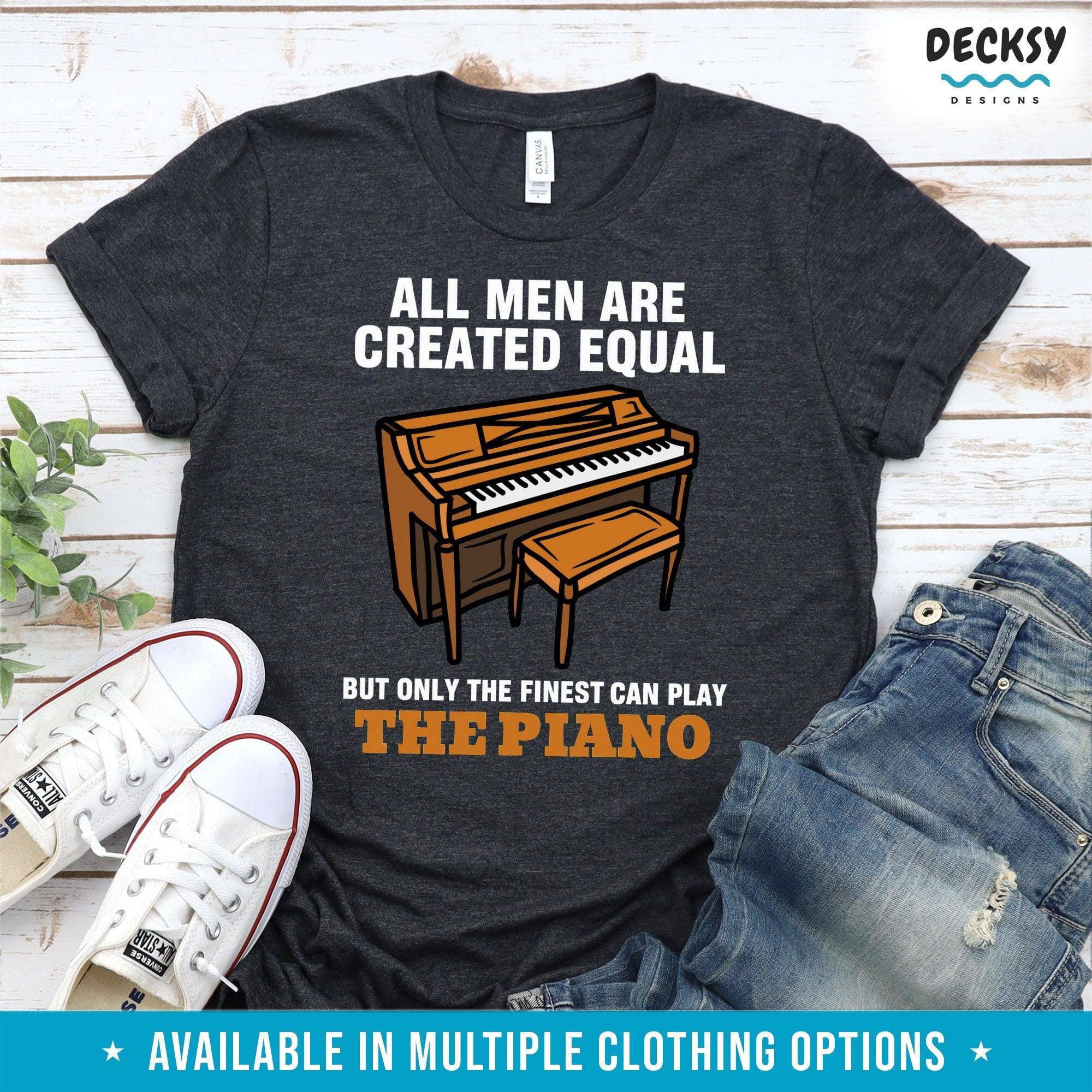 Piano Teacher Shirt, Pianist Gift For Him-Clothing:Gender-Neutral Adult Clothing:Tops & Tees:T-shirts:Graphic Tees-DecksyDesigns