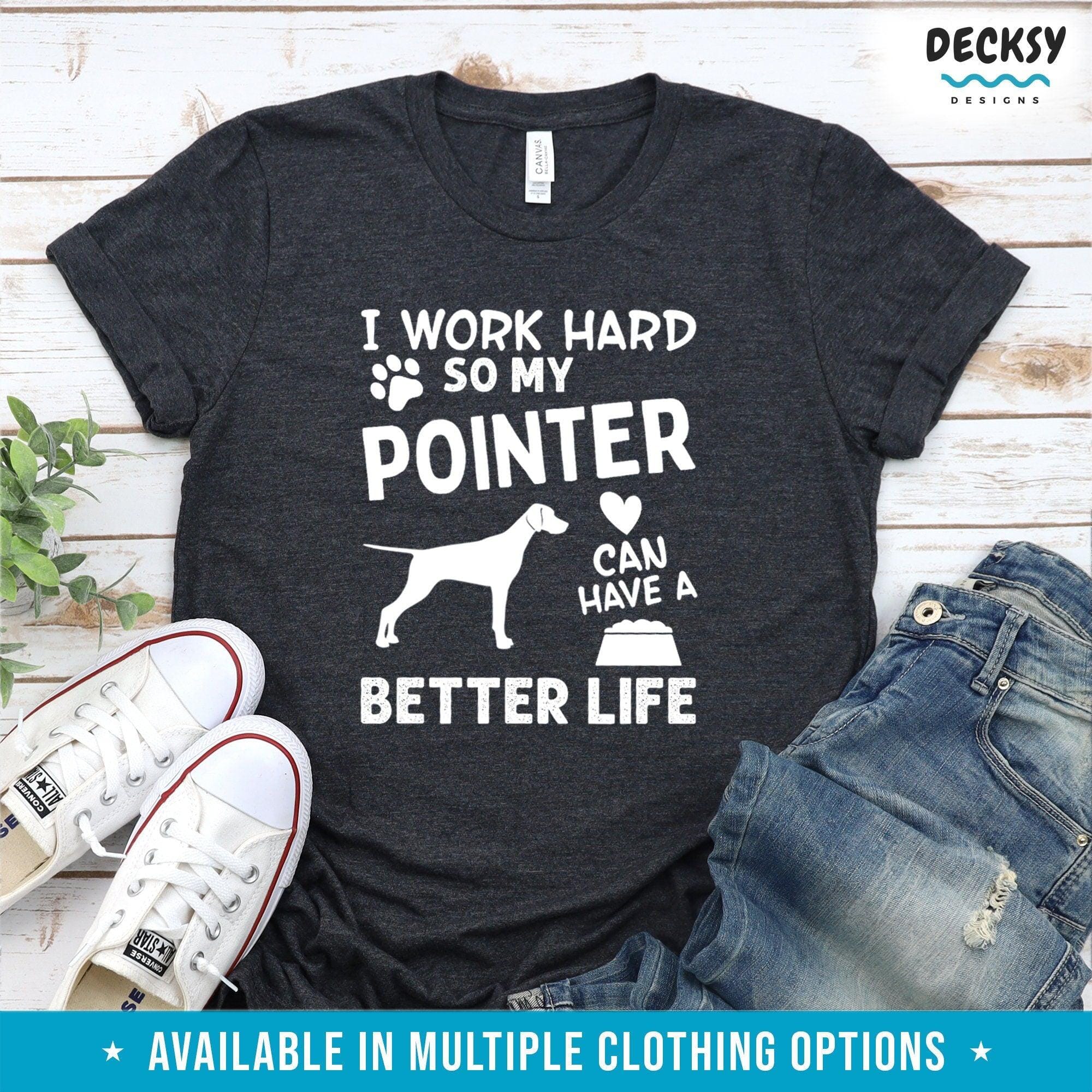 Pointer Sweatshirt, German Pointer Dog Gift-Clothing:Gender-Neutral Adult Clothing:Tops & Tees:T-shirts:Graphic Tees-DecksyDesigns