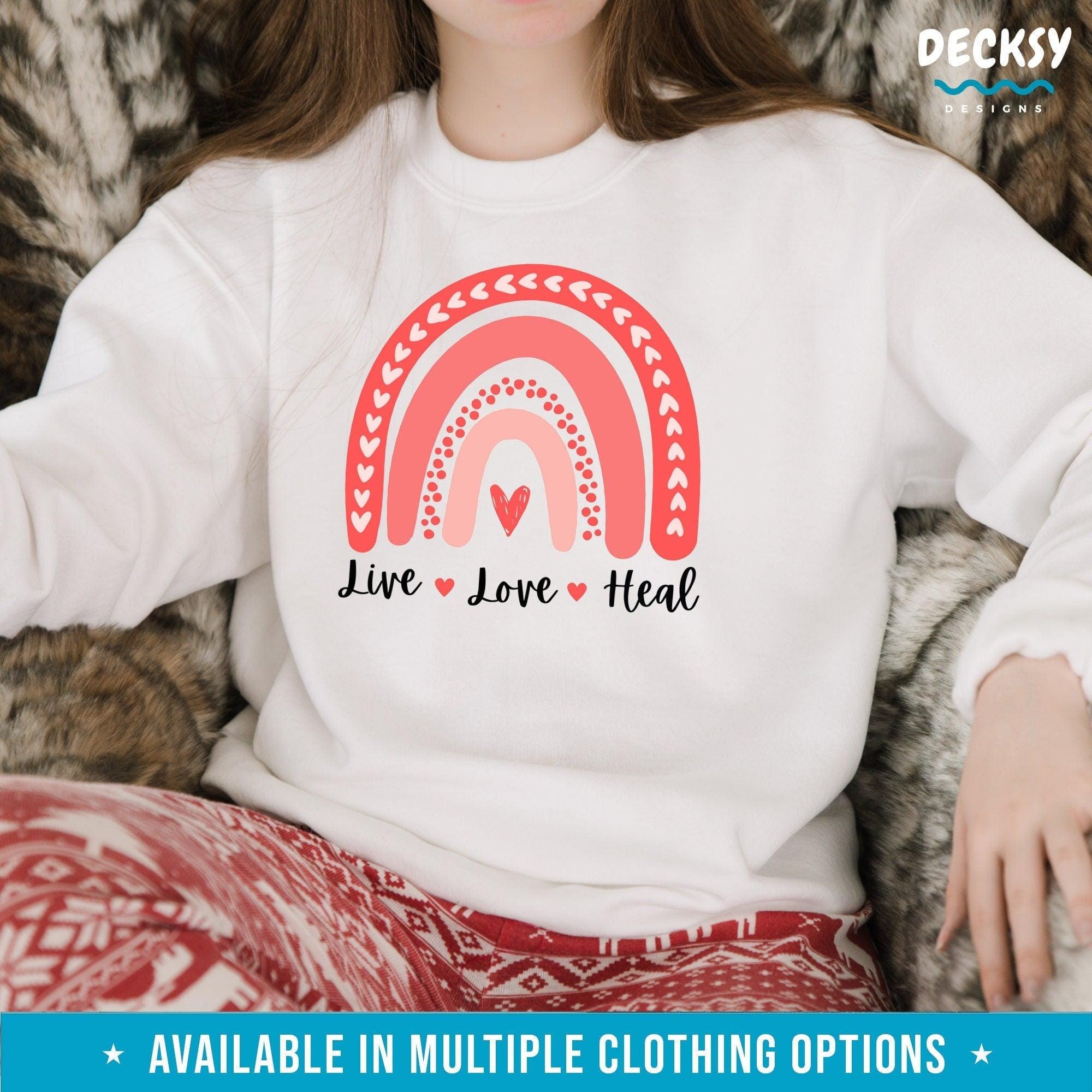 Rainbow Nurse Tshirt, Mental Health Therapist Gift-Clothing:Gender-Neutral Adult Clothing:Tops & Tees:T-shirts:Graphic Tees-DecksyDesigns