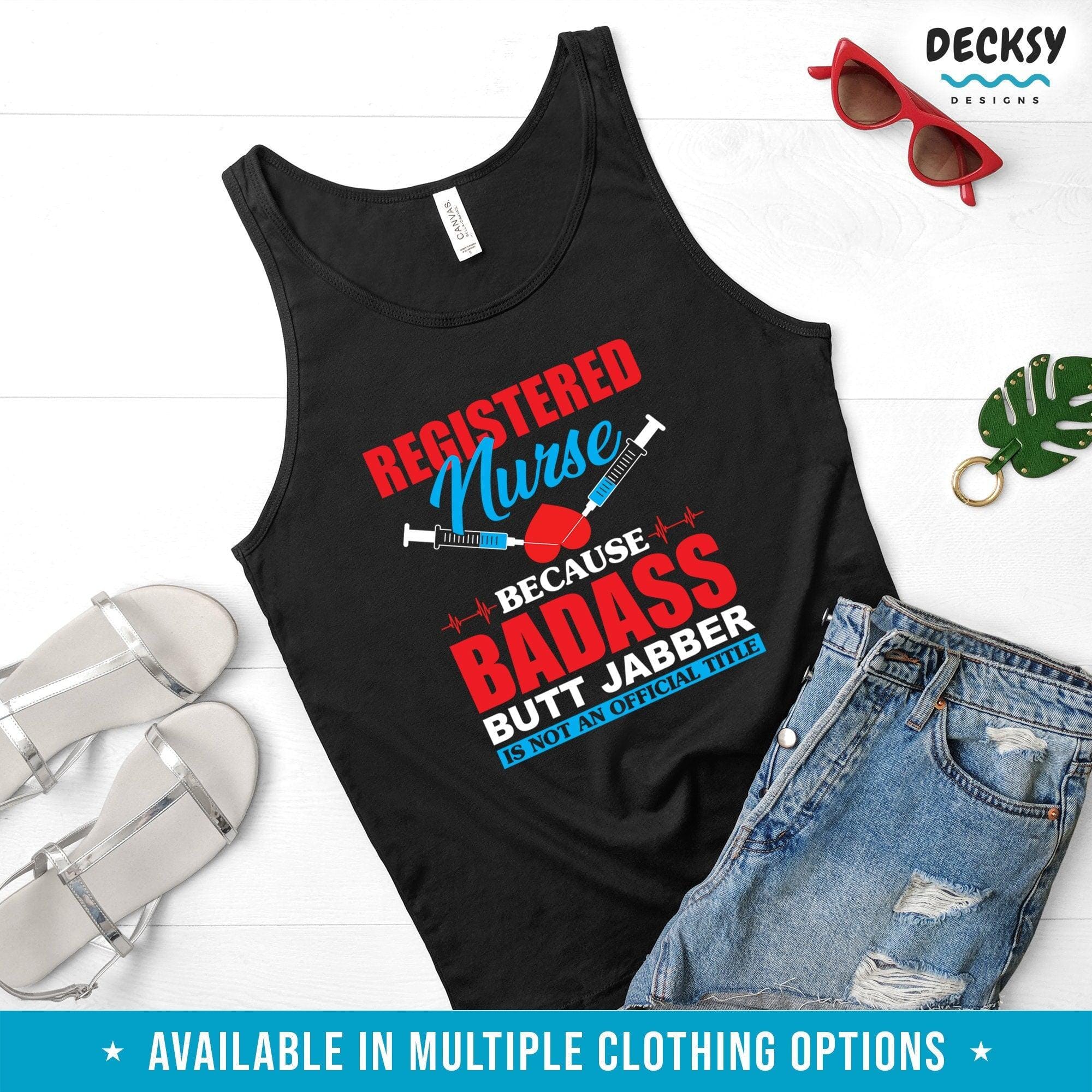 Registered Nurse Shirt, Funny Nurse Gift-Clothing:Gender-Neutral Adult Clothing:Tops & Tees:T-shirts:Graphic Tees-DecksyDesigns