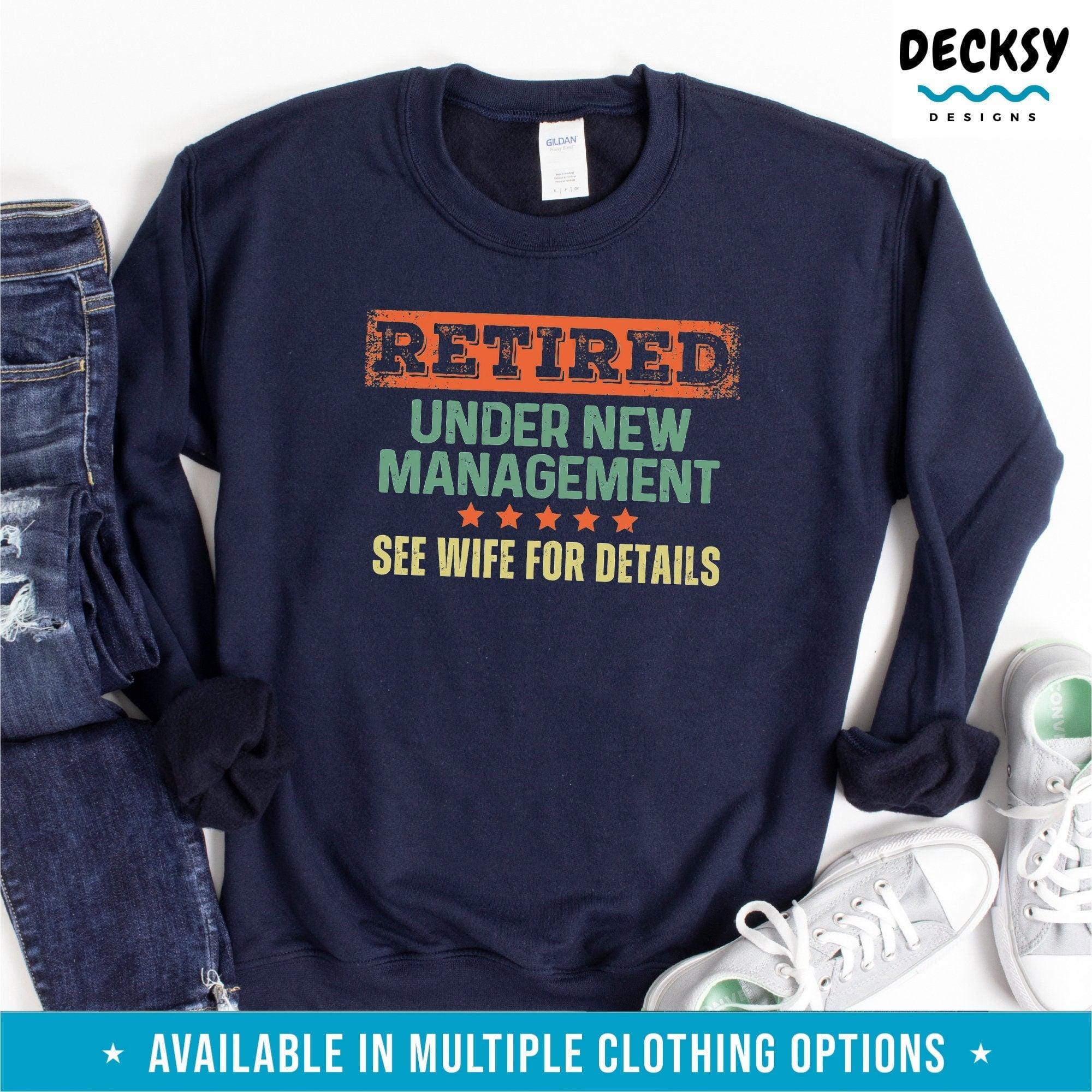 Retirement Shirt, Gift For Husband From Wife-Clothing:Gender-Neutral Adult Clothing:Tops & Tees:T-shirts:Graphic Tees-DecksyDesigns