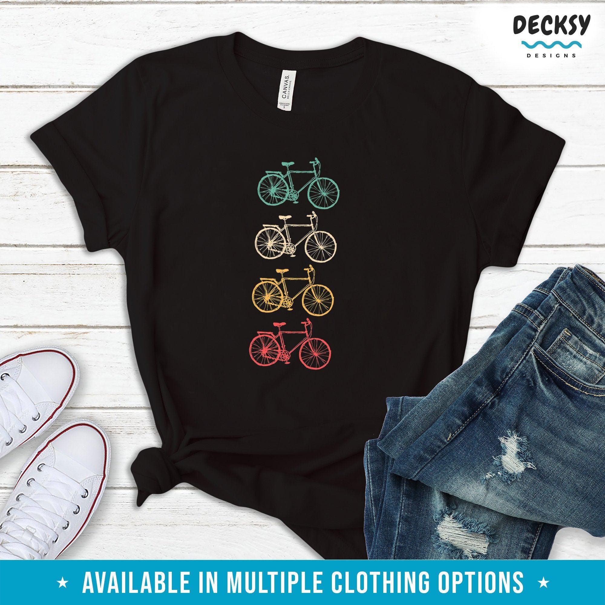 Retro Bike Shirt, Cycling Gift-Clothing:Gender-Neutral Adult Clothing:Tops & Tees:T-shirts:Graphic Tees-DecksyDesigns