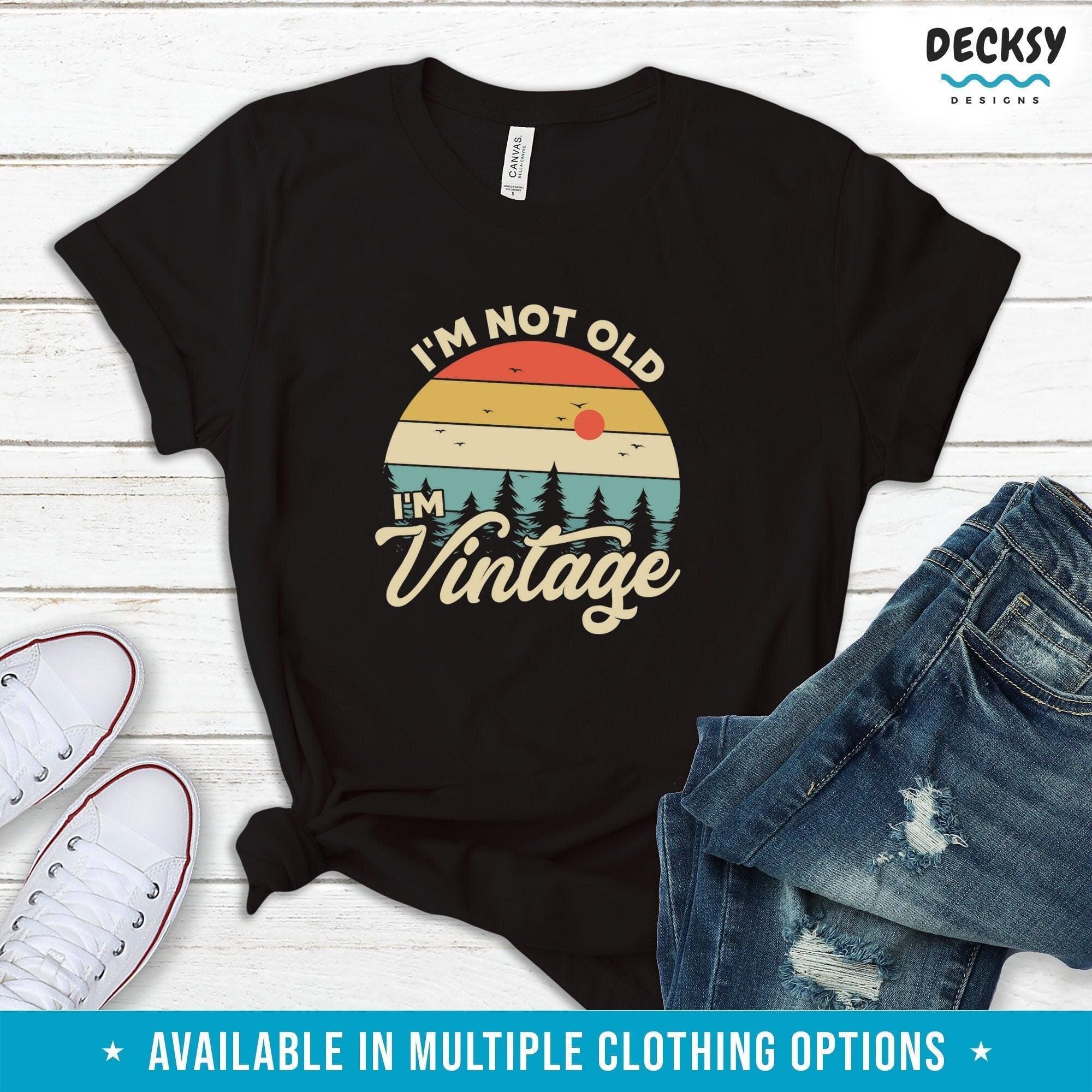 Retro Birthday Shirt Gift-Clothing:Gender-Neutral Adult Clothing:Tops & Tees:T-shirts:Graphic Tees-DecksyDesigns