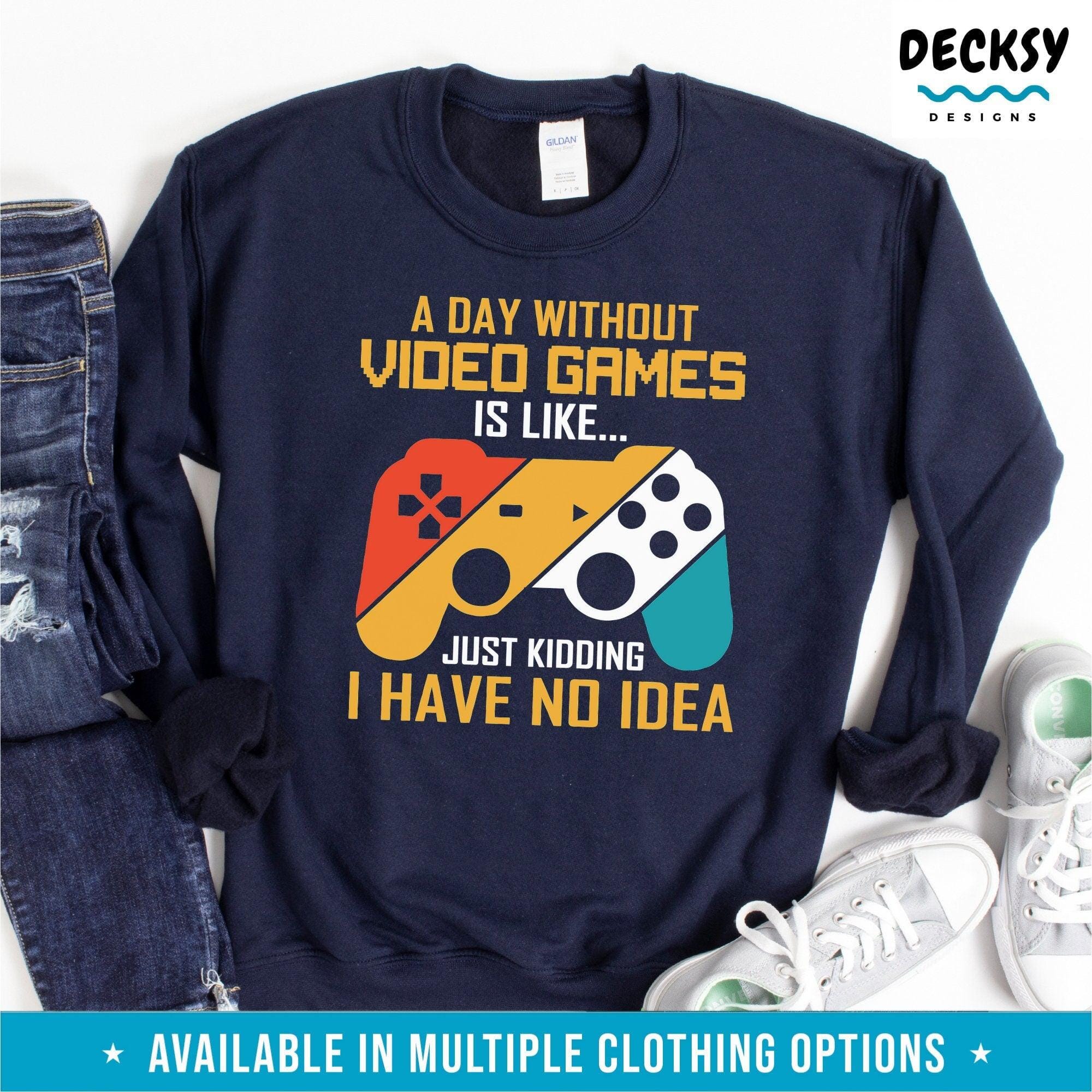 Retro Gaming Shirt, Funny Gamer Gift-Clothing:Gender-Neutral Adult Clothing:Tops & Tees:T-shirts:Graphic Tees-DecksyDesigns