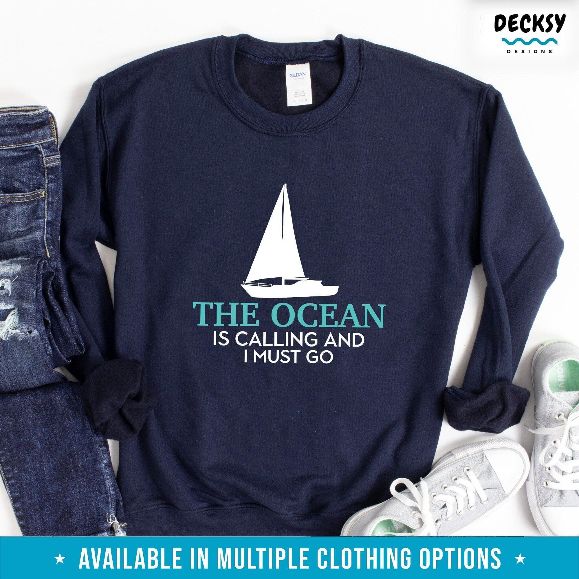 Sailing Shirt, Ocean Gift-Clothing:Gender-Neutral Adult Clothing:Tops & Tees:T-shirts:Graphic Tees-DecksyDesigns