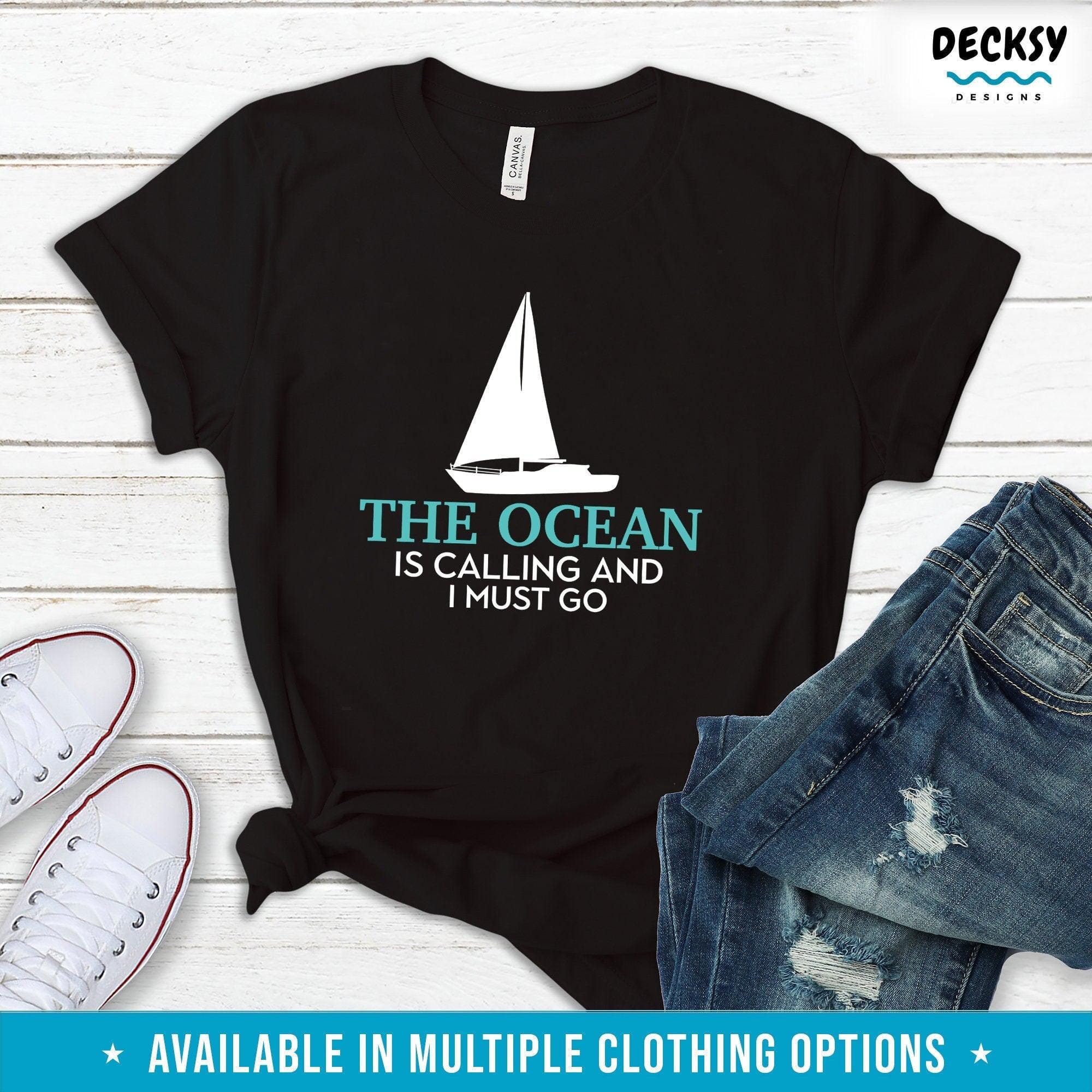 Sailing Shirt, Ocean Gift-Clothing:Gender-Neutral Adult Clothing:Tops & Tees:T-shirts:Graphic Tees-DecksyDesigns