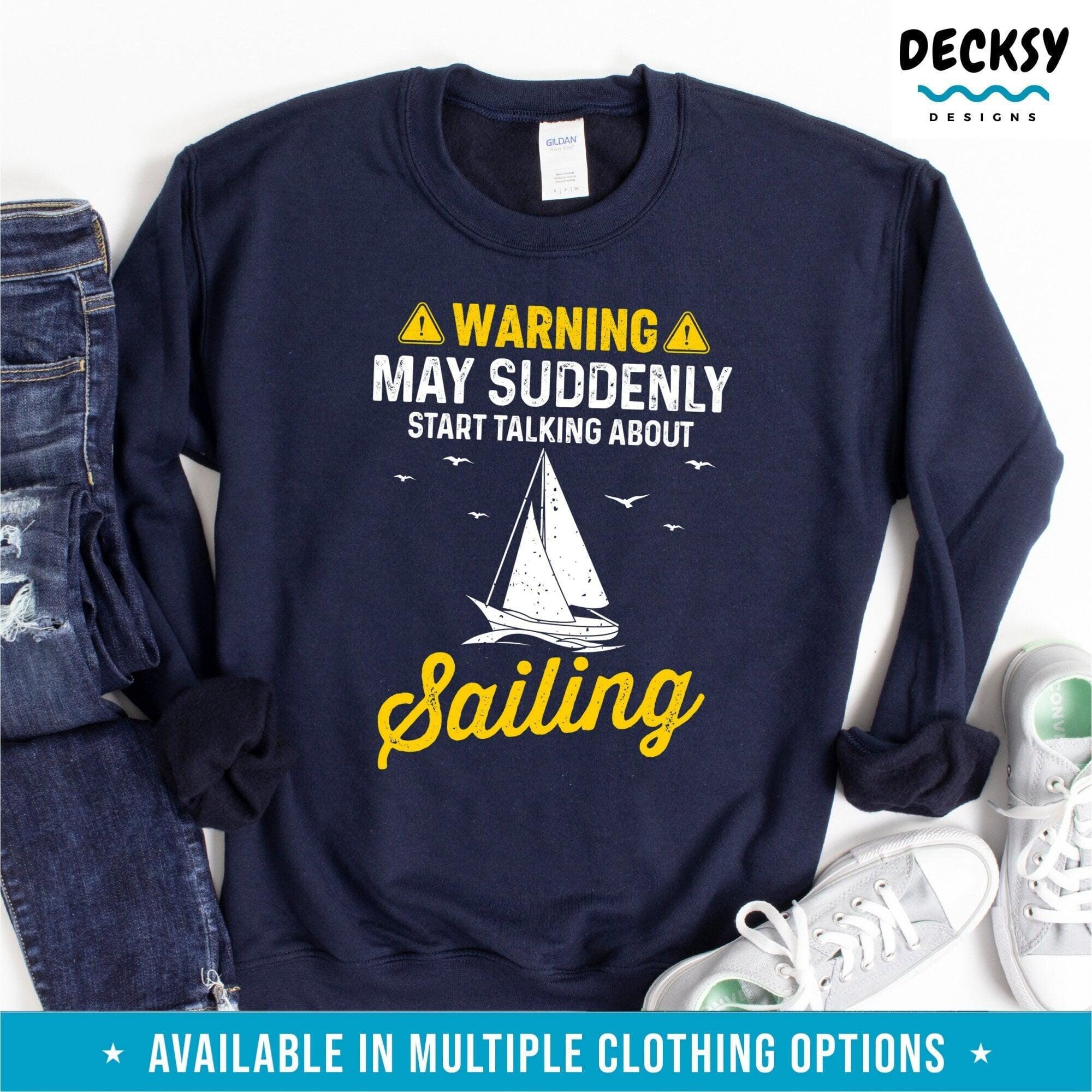 Sailing Shirt, Sailor Gift-Clothing:Gender-Neutral Adult Clothing:Tops & Tees:T-shirts:Graphic Tees-DecksyDesigns