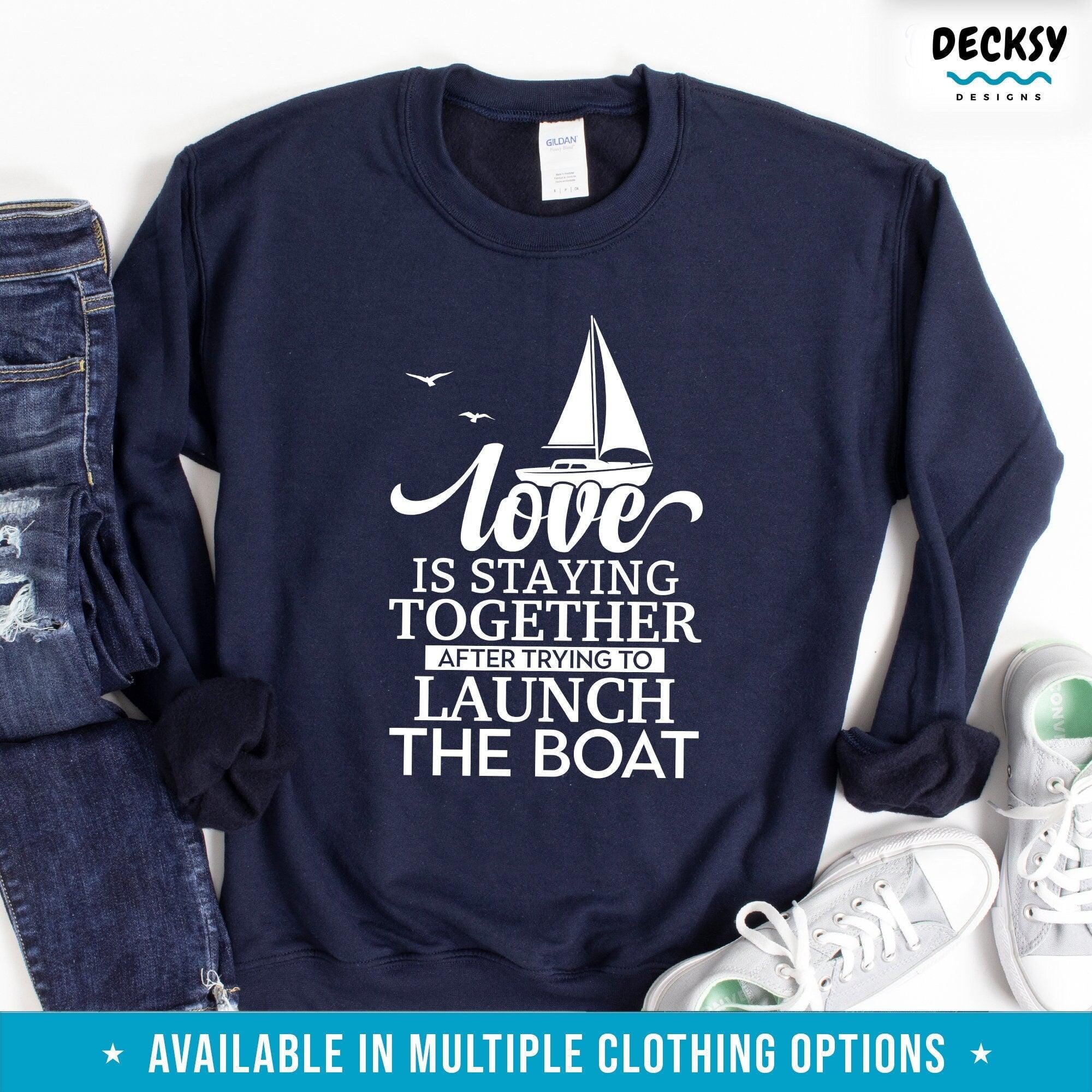 Sailing Tshirt, Boat Lover Gift-Clothing:Gender-Neutral Adult Clothing:Tops & Tees:T-shirts:Graphic Tees-DecksyDesigns