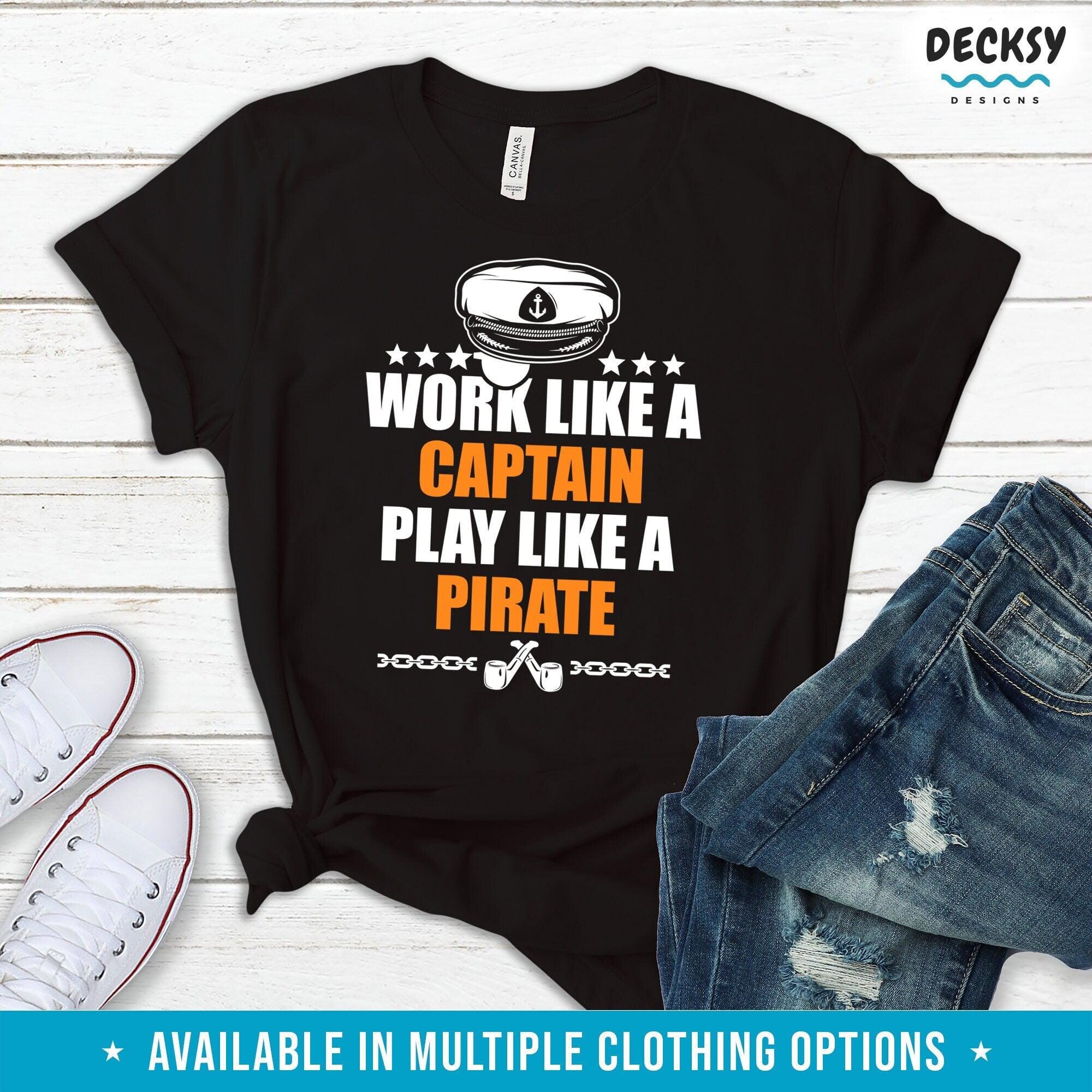 Sailing Tshirt, Boat Owner Gift-Clothing:Gender-Neutral Adult Clothing:Tops & Tees:T-shirts:Graphic Tees-DecksyDesigns