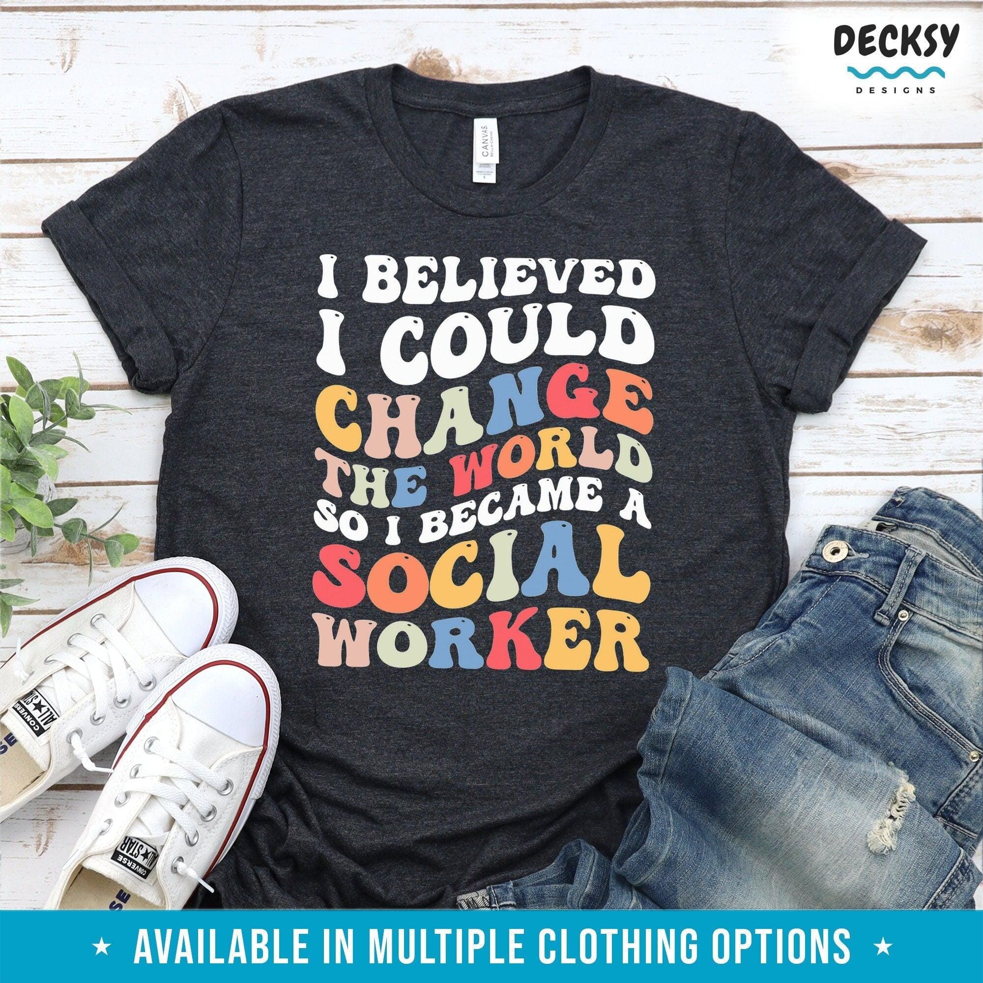 Social Worker Graduation T-shirt, Social Work Gift-Clothing:Gender-Neutral Adult Clothing:Tops & Tees:T-shirts:Graphic Tees-DecksyDesigns