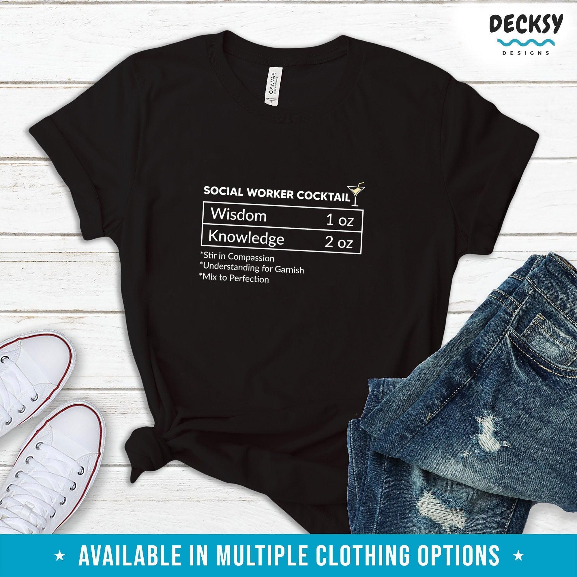Social Worker Shirt, Social Work Gift-Clothing:Gender-Neutral Adult Clothing:Tops & Tees:T-shirts:Graphic Tees-DecksyDesigns