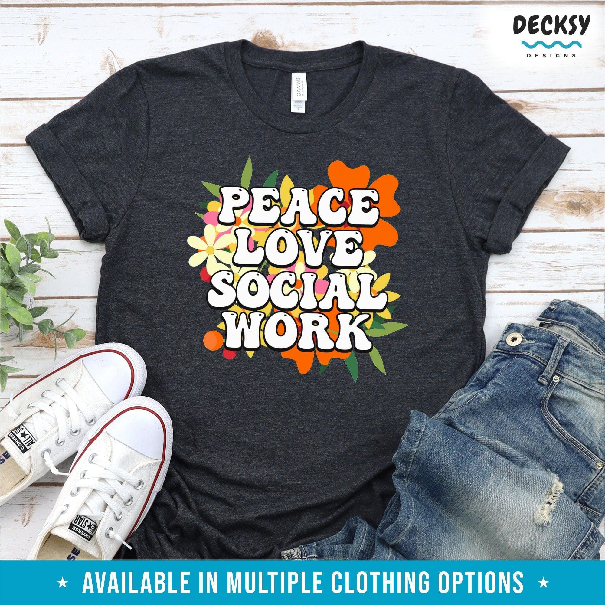 Social Worker Tshirt, Gift For Social Worker-Clothing:Gender-Neutral Adult Clothing:Tops & Tees:T-shirts:Graphic Tees-DecksyDesigns