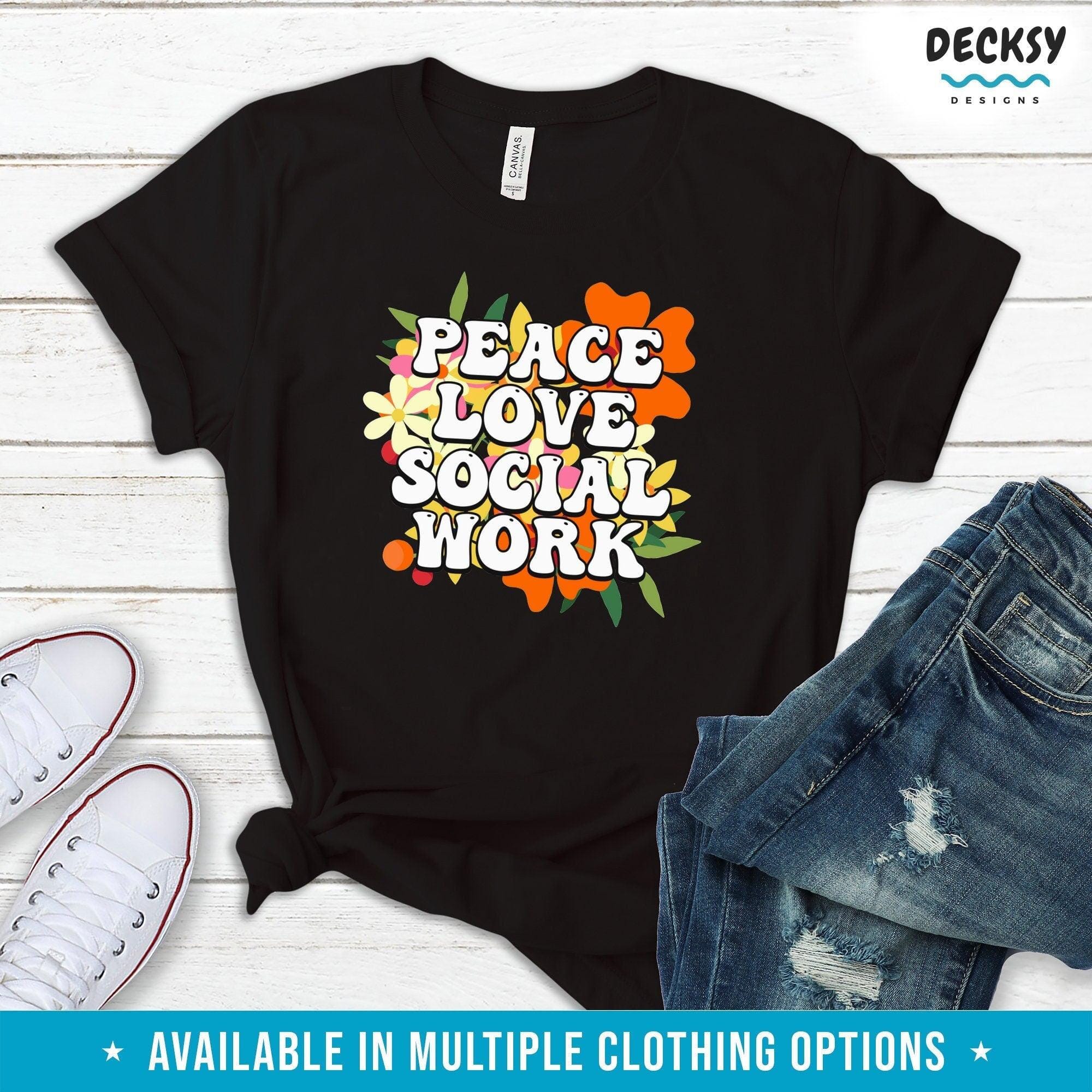 Social Worker Tshirt, Gift For Social Worker-Clothing:Gender-Neutral Adult Clothing:Tops & Tees:T-shirts:Graphic Tees-DecksyDesigns