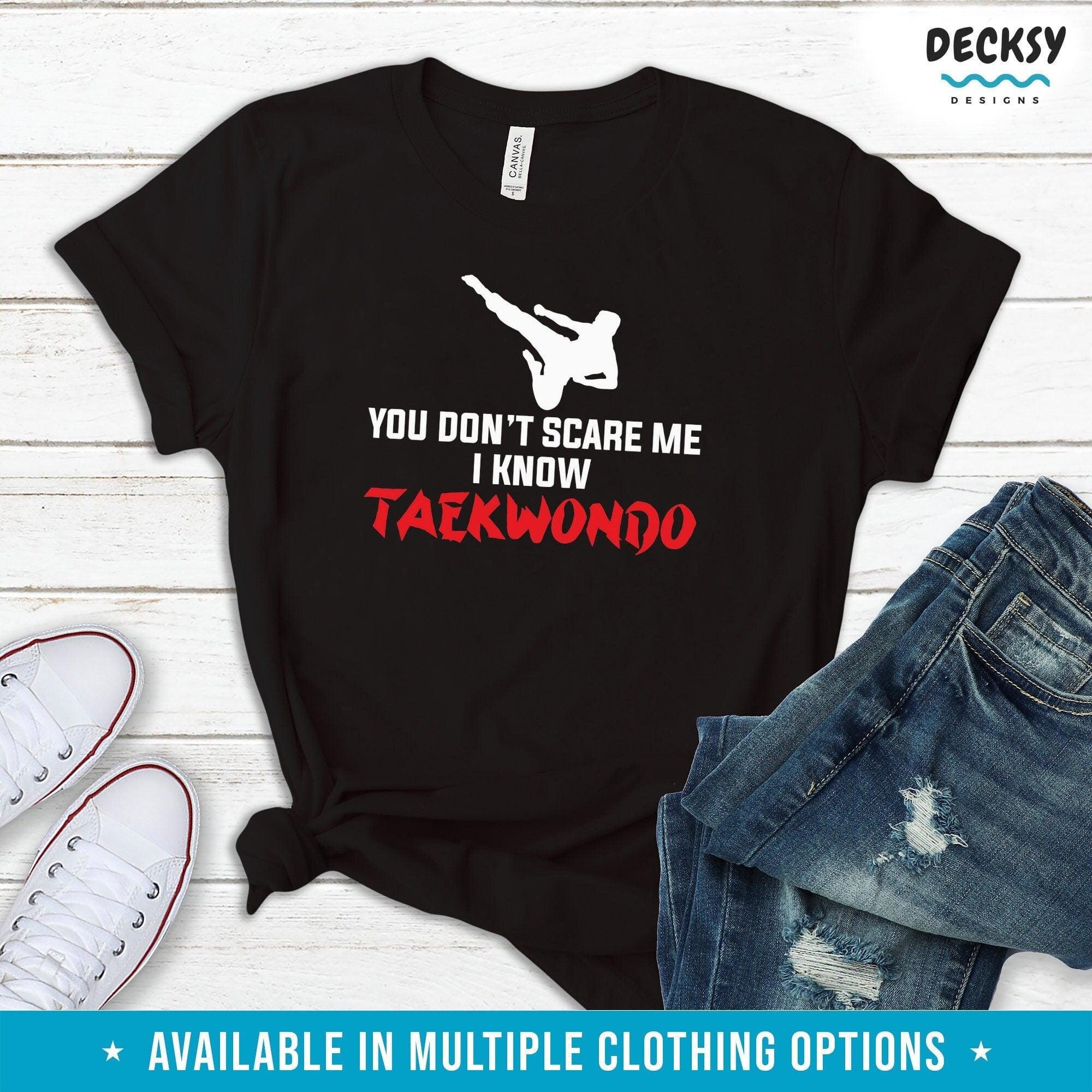 Taekwondo Shirt, Gift For Taekwondo Teacher-Clothing:Gender-Neutral Adult Clothing:Tops & Tees:T-shirts:Graphic Tees-DecksyDesigns