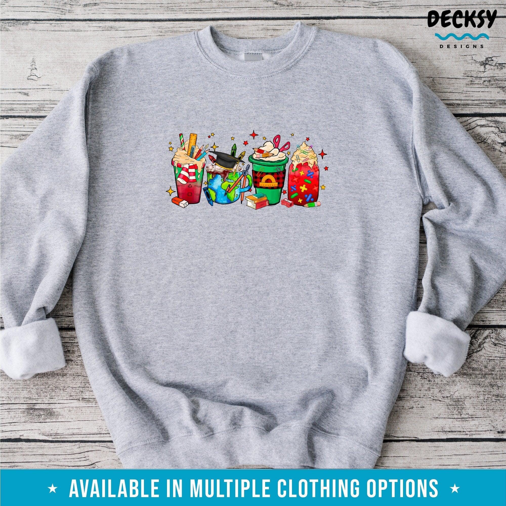 Teacher Christmas Shirt, Gift for School Teacher-Clothing:Gender-Neutral Adult Clothing:Tops & Tees:T-shirts:Graphic Tees-DecksyDesigns