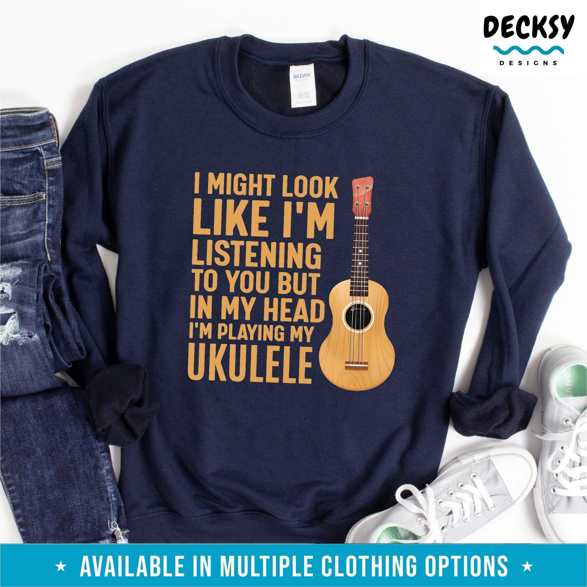 Ukulele Lover Shirt, Ukulele Player Gift-Clothing:Gender-Neutral Adult Clothing:Tops & Tees:T-shirts:Graphic Tees-DecksyDesigns