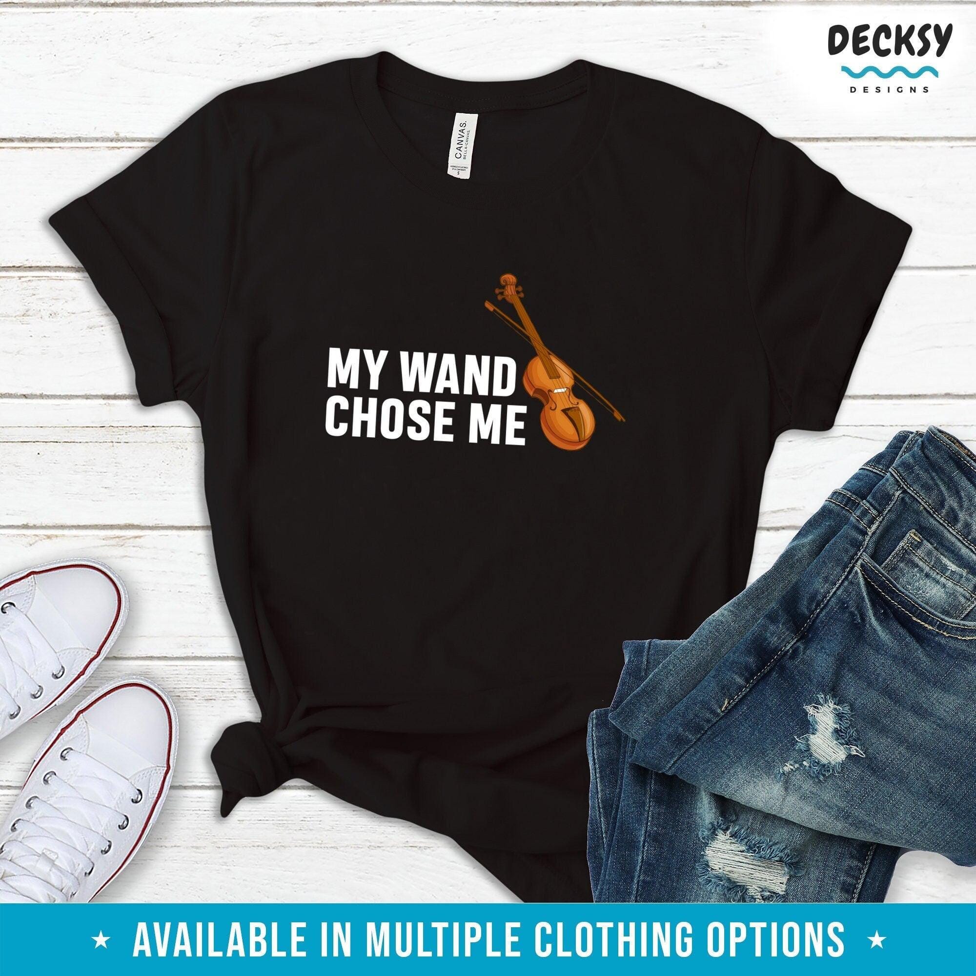 Violin Player Tshirt, Violinist Gift-Clothing:Gender-Neutral Adult Clothing:Tops & Tees:T-shirts:Graphic Tees-DecksyDesigns