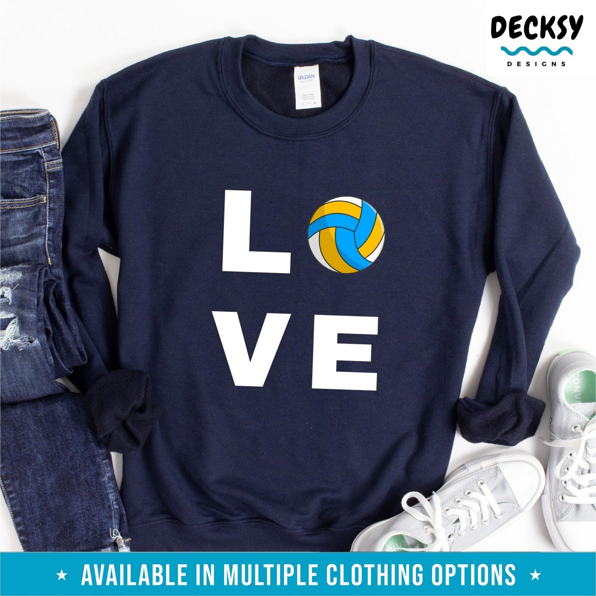 Volleyball Love Shirt, Gift for Volleyball Player-Clothing:Gender-Neutral Adult Clothing:Tops & Tees:T-shirts:Graphic Tees-DecksyDesigns
