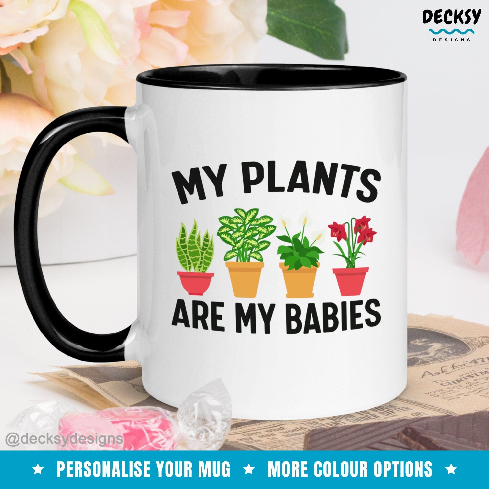 Plant Lover Gift, Gift for Gardener Home & Living:Kitchen & Dining:Drink & Barware:Drinkware:Mugs DecksyDesigns