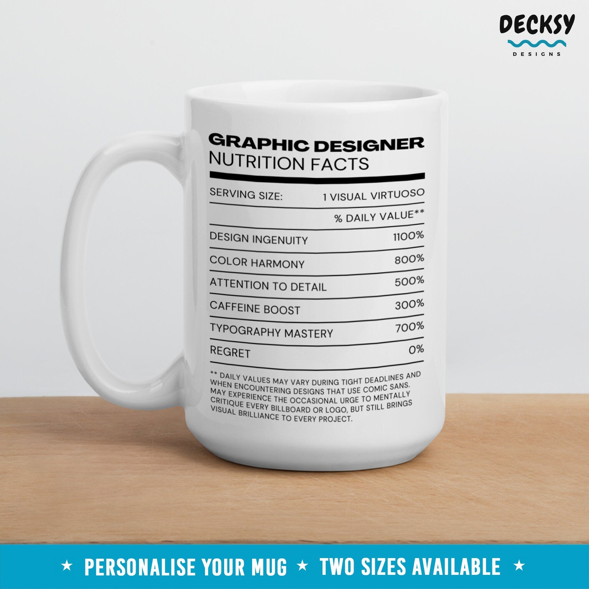 Graphic Designer Mug, Custom Digital Artist Gift, Personalised Illustrator Gift, Design Student Mug, Web Designer Gift, Visual Artist Mug Mugs by DecksyDesigns