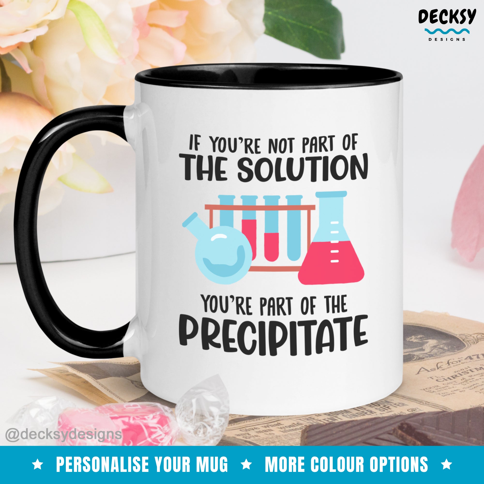 Science Pun Mug, Funny Custom Chemistry Professor Gift