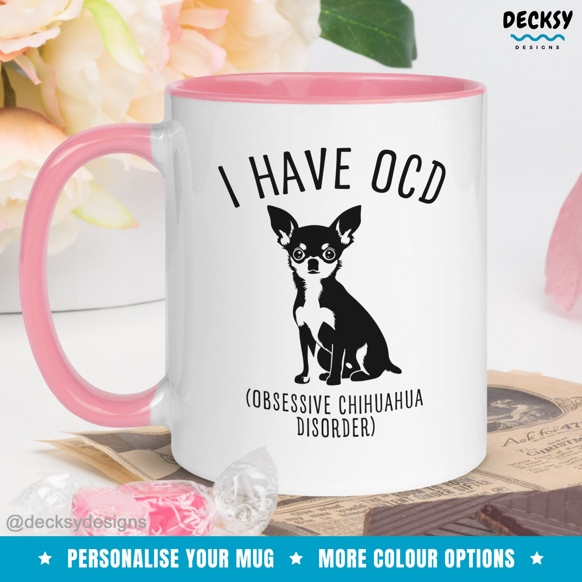 Chihuahua Mug, Custom Dog Lover Gift, New Dog Parent Cup