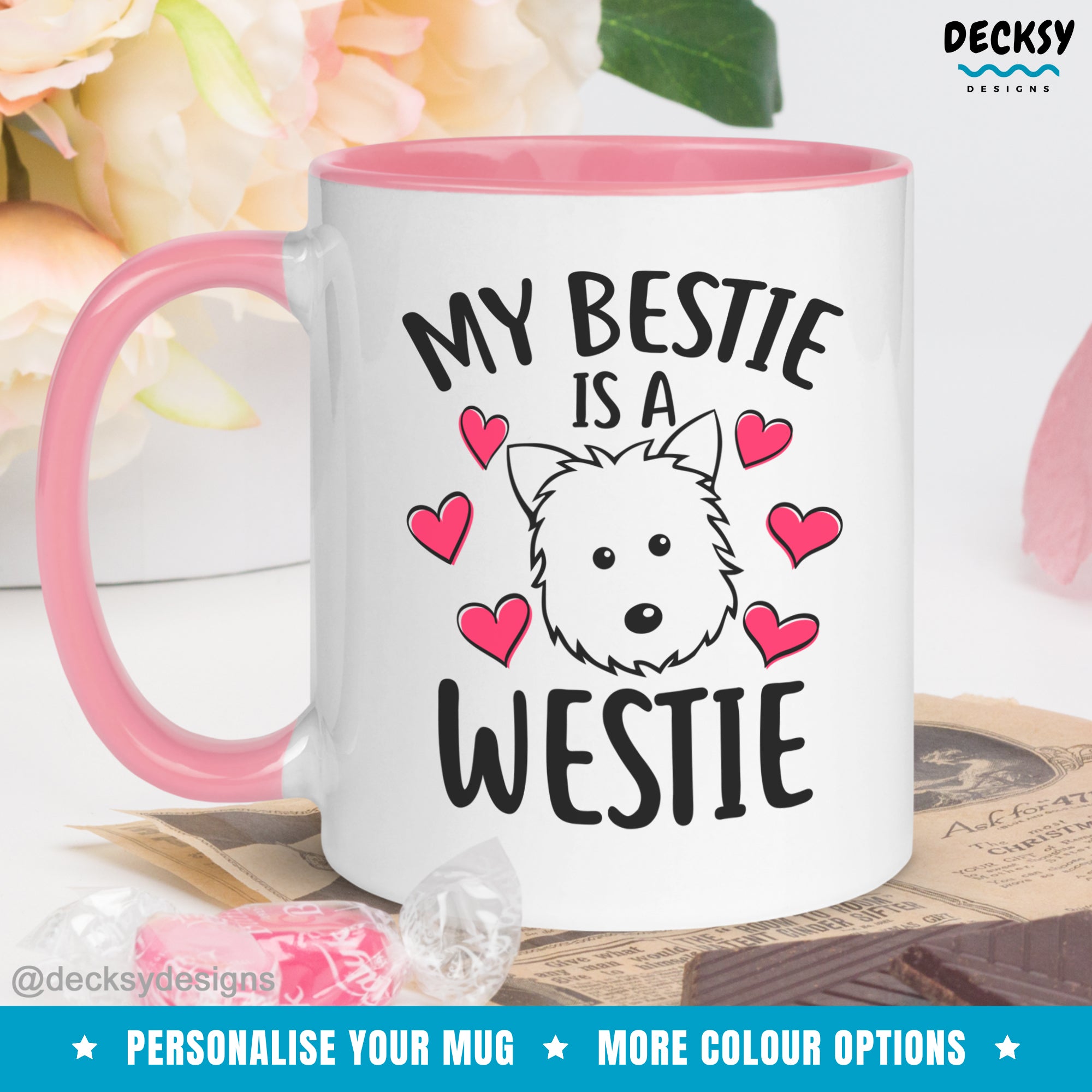 Westie Coffee Mug, Personalised West Highland Terrier Gift