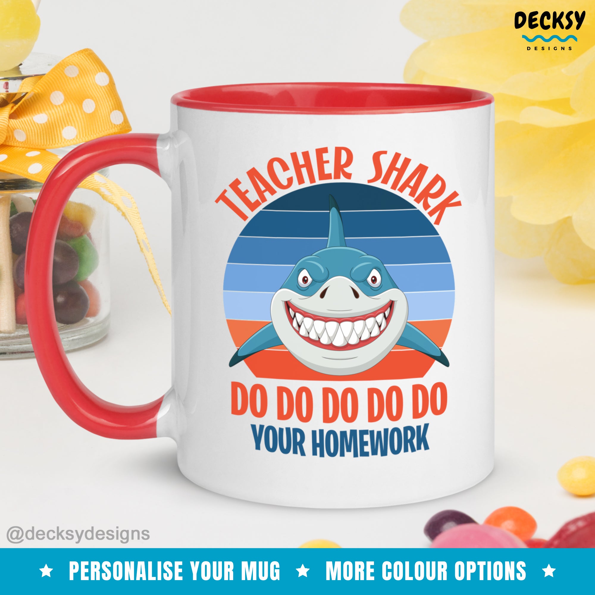 Teacher-Shark-Do-Homework-Custom-Coffee-Mug-DecksyDesigns