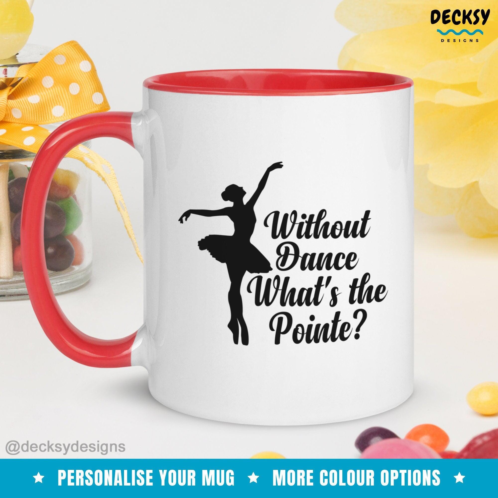 Ballet Dancer Mug, Ballerina Gift-Home & Living:Kitchen & Dining:Drink & Barware:Drinkware:Mugs-DecksyDesigns-White Mug 11 oz-NO PERSONALISATION-DecksyDesigns