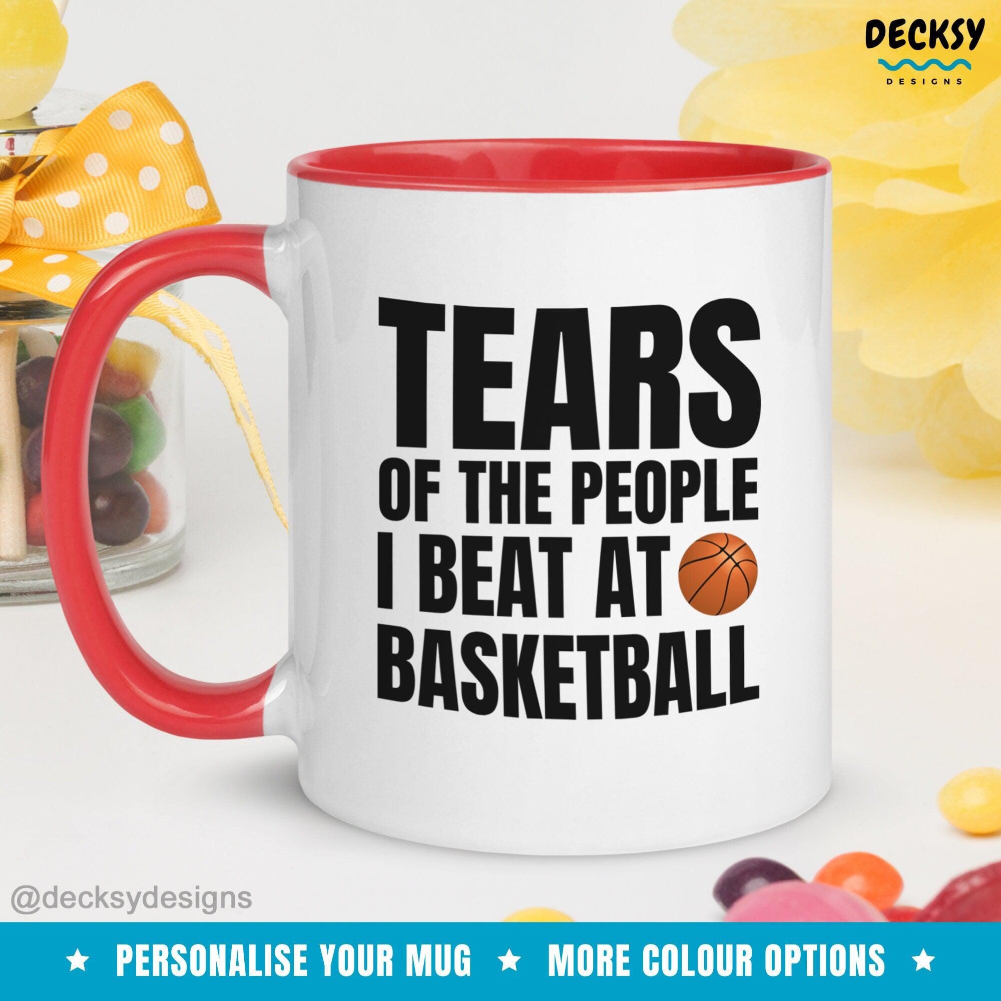 Basketball Mug, Basketball Player Gift-Home & Living:Kitchen & Dining:Drink & Barware:Drinkware:Mugs-DecksyDesigns-White Mug 11 oz-NO PERSONALISATION-DecksyDesigns