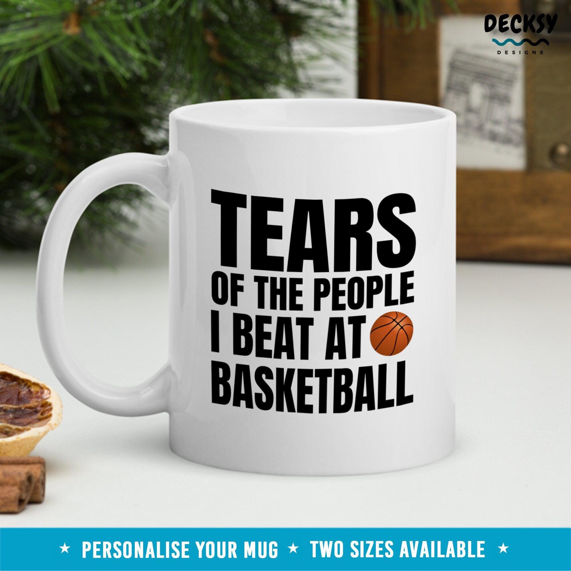 Basketball Mug, Basketball Player Gift-Home & Living:Kitchen & Dining:Drink & Barware:Drinkware:Mugs-DecksyDesigns-White Mug 11 oz-NO PERSONALISATION-DecksyDesigns