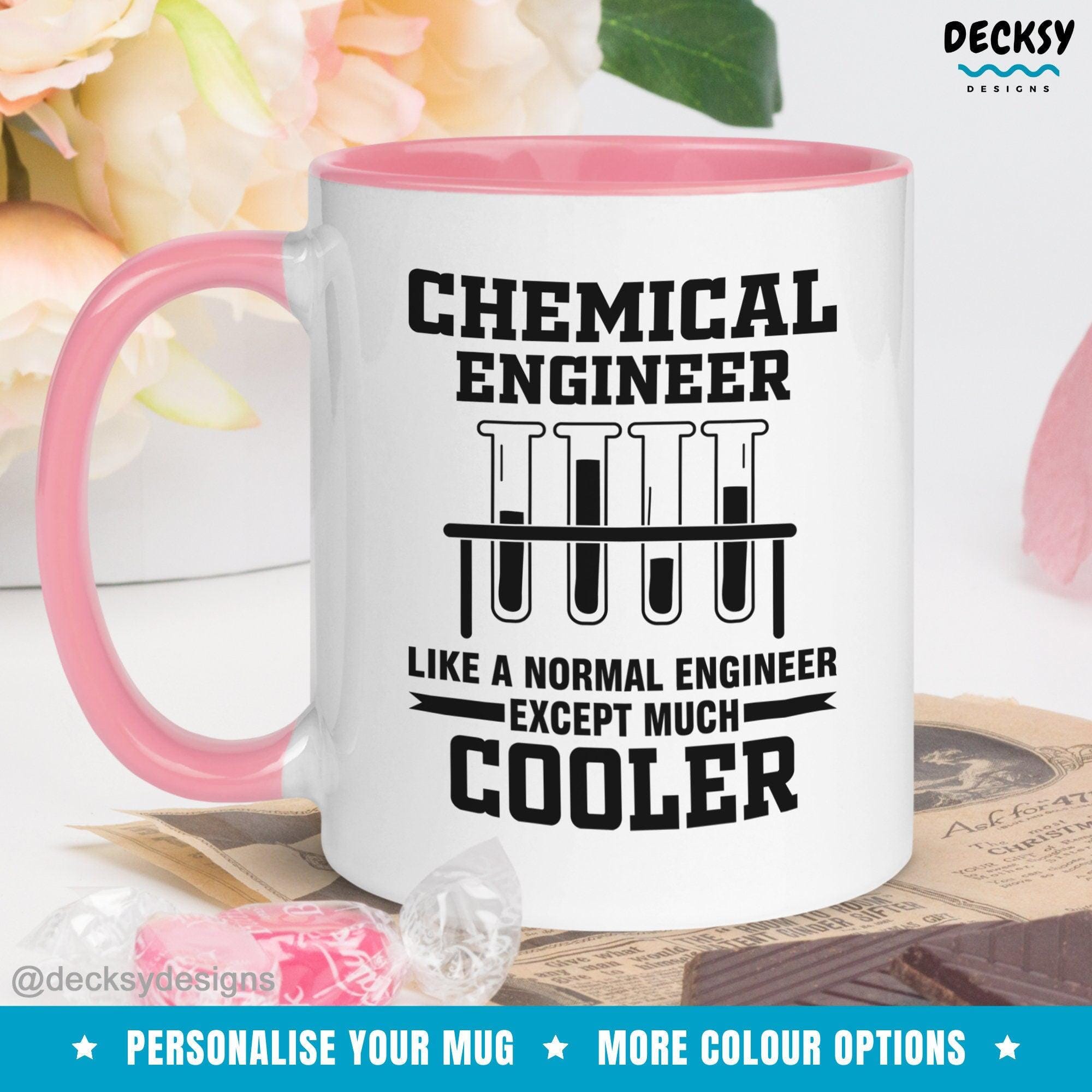 Chemical Engineer Mug, Funny Custom Engineering Gift-Home & Living:Kitchen & Dining:Drink & Barware:Drinkware:Mugs-DecksyDesigns-White Mug 11 oz-NO PERSONALISATION-DecksyDesigns