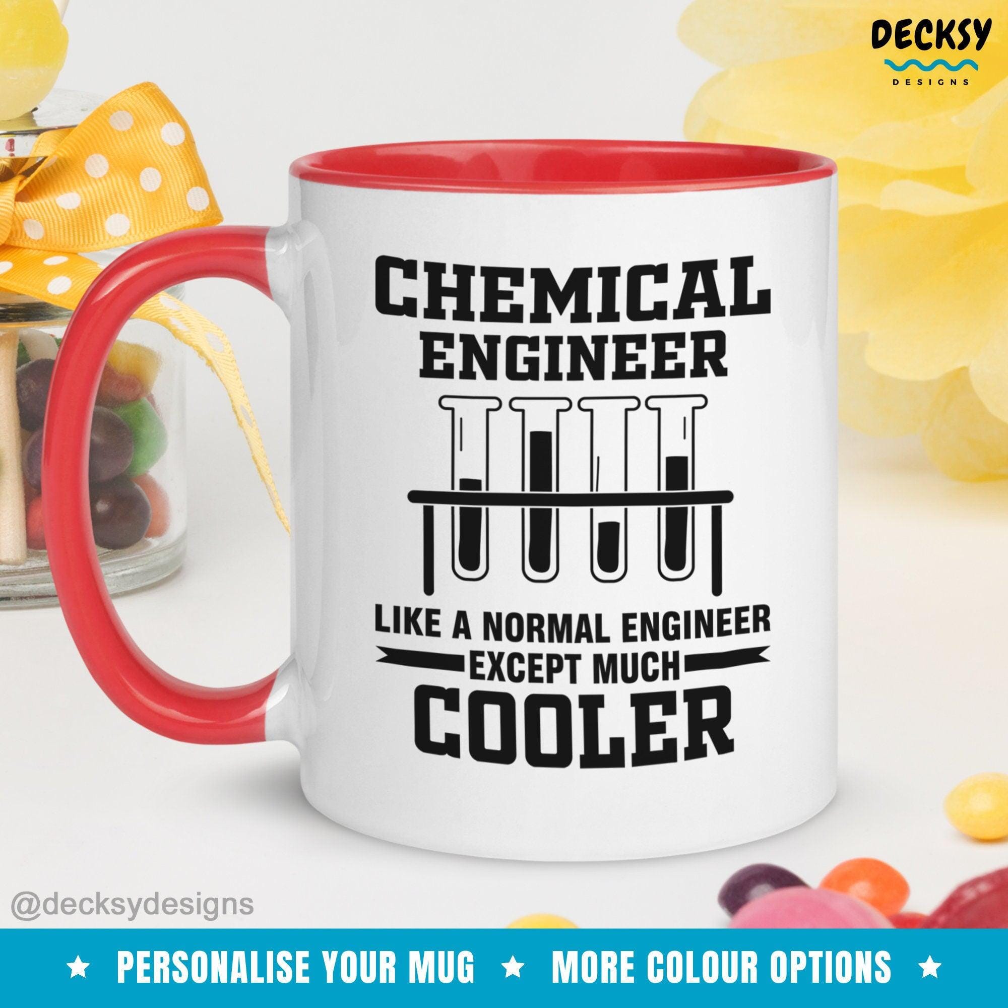 Chemical Engineer Mug, Funny Custom Engineering Gift-Home & Living:Kitchen & Dining:Drink & Barware:Drinkware:Mugs-DecksyDesigns-White Mug 11 oz-NO PERSONALISATION-DecksyDesigns