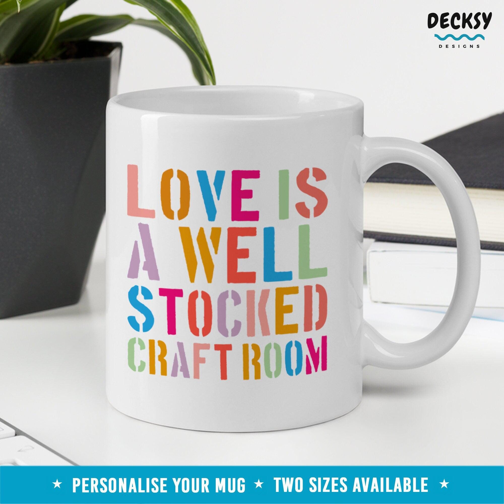 Crafter Coffee Mug, Small Business Owner Gift-Home & Living:Kitchen & Dining:Drink & Barware:Drinkware:Mugs-DecksyDesigns-11 Oz-NO PERSONALISATION-DecksyDesigns