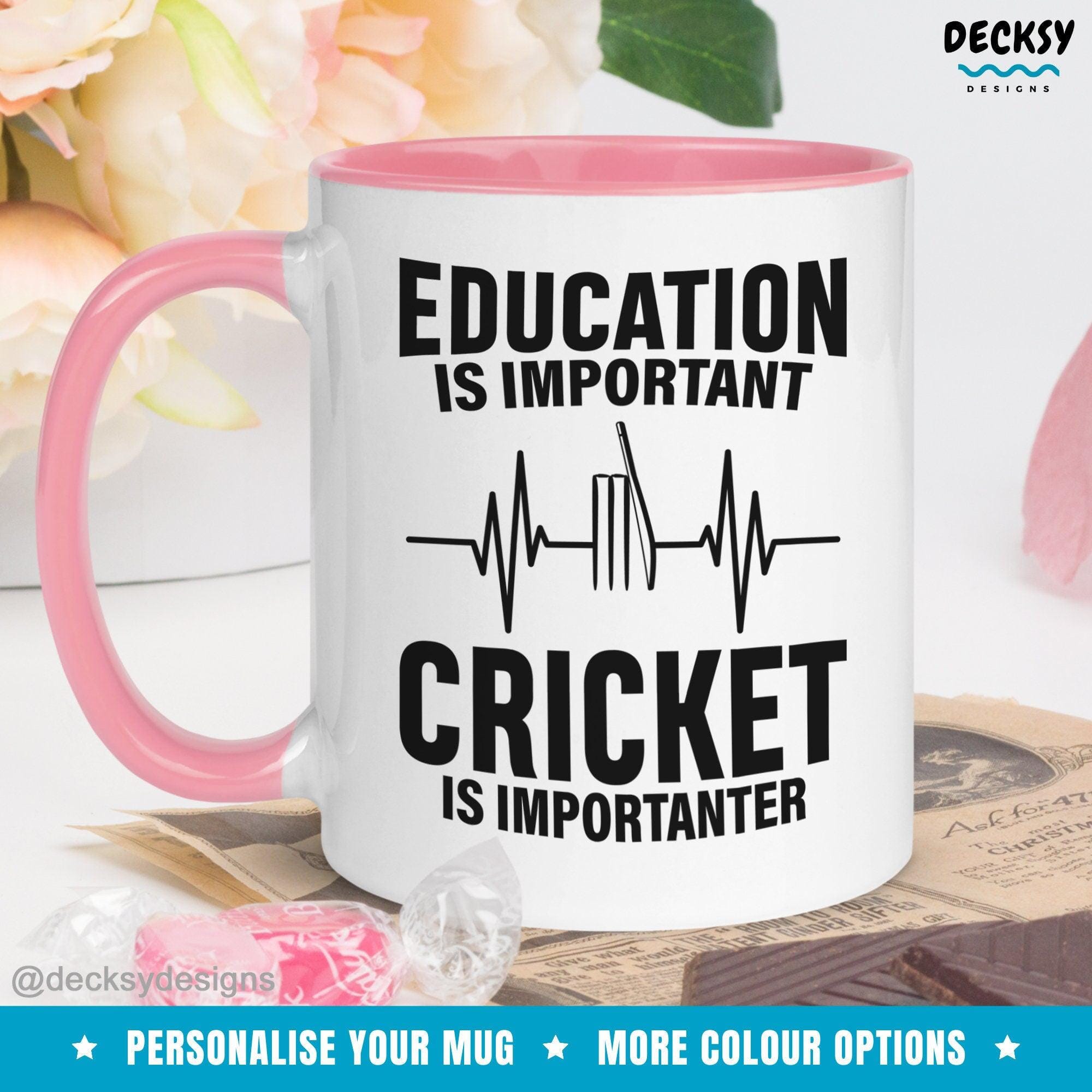 Cricket Lover Gift, Funny Cricket Mug-Home & Living:Kitchen & Dining:Drink & Barware:Drinkware:Mugs-DecksyDesigns-White Mug 11 oz-NO PERSONALISATION-DecksyDesigns