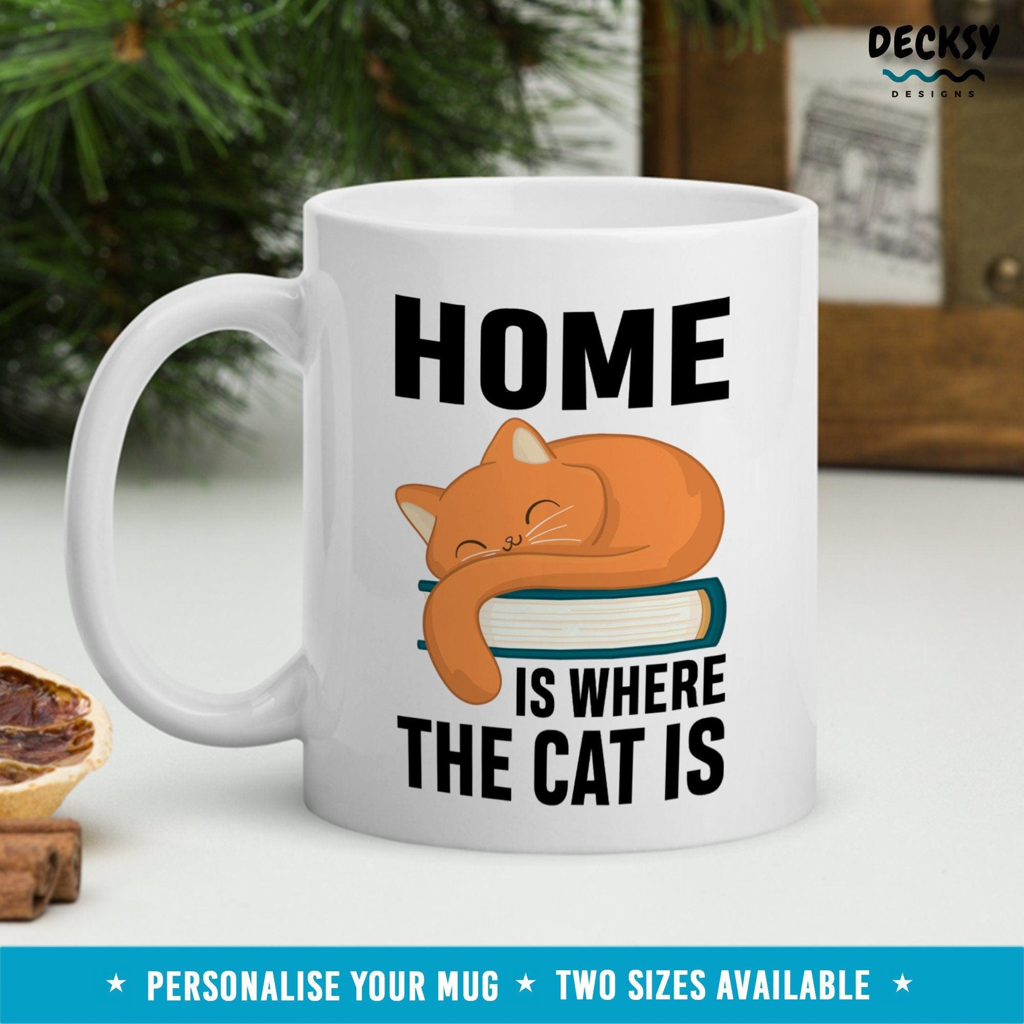 Custom Cat Lover Mug, Pet Lovers Gift-Home & Living:Kitchen & Dining:Drink & Barware:Drinkware:Mugs-DecksyDesigns-White Mug 11 oz-NO PERSONALISATION-DecksyDesigns