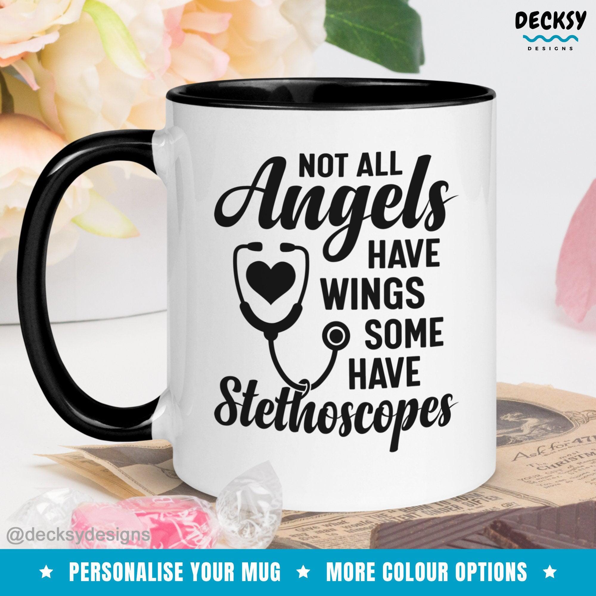 Custom Nurse Mug, Doctor Appreciation Gift-Home & Living:Kitchen & Dining:Drink & Barware:Drinkware:Mugs-DecksyDesigns-White Mug 11 oz-NO PERSONALISATION-DecksyDesigns