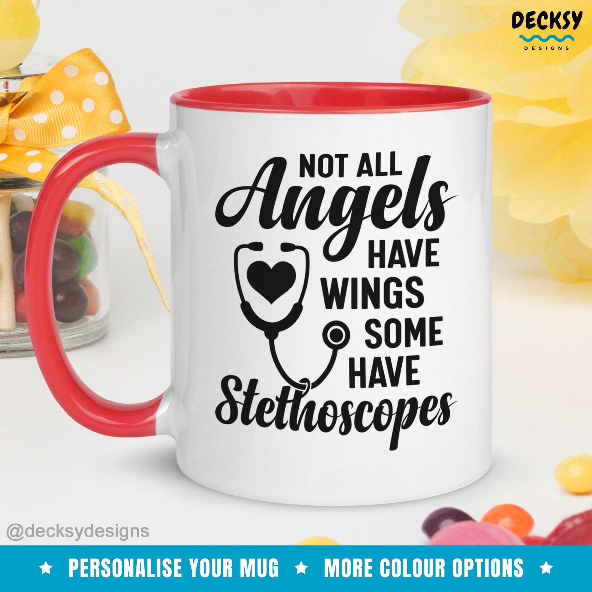 Custom Nurse Mug, Doctor Appreciation Gift-Home & Living:Kitchen & Dining:Drink & Barware:Drinkware:Mugs-DecksyDesigns-White Mug 11 oz-NO PERSONALISATION-DecksyDesigns