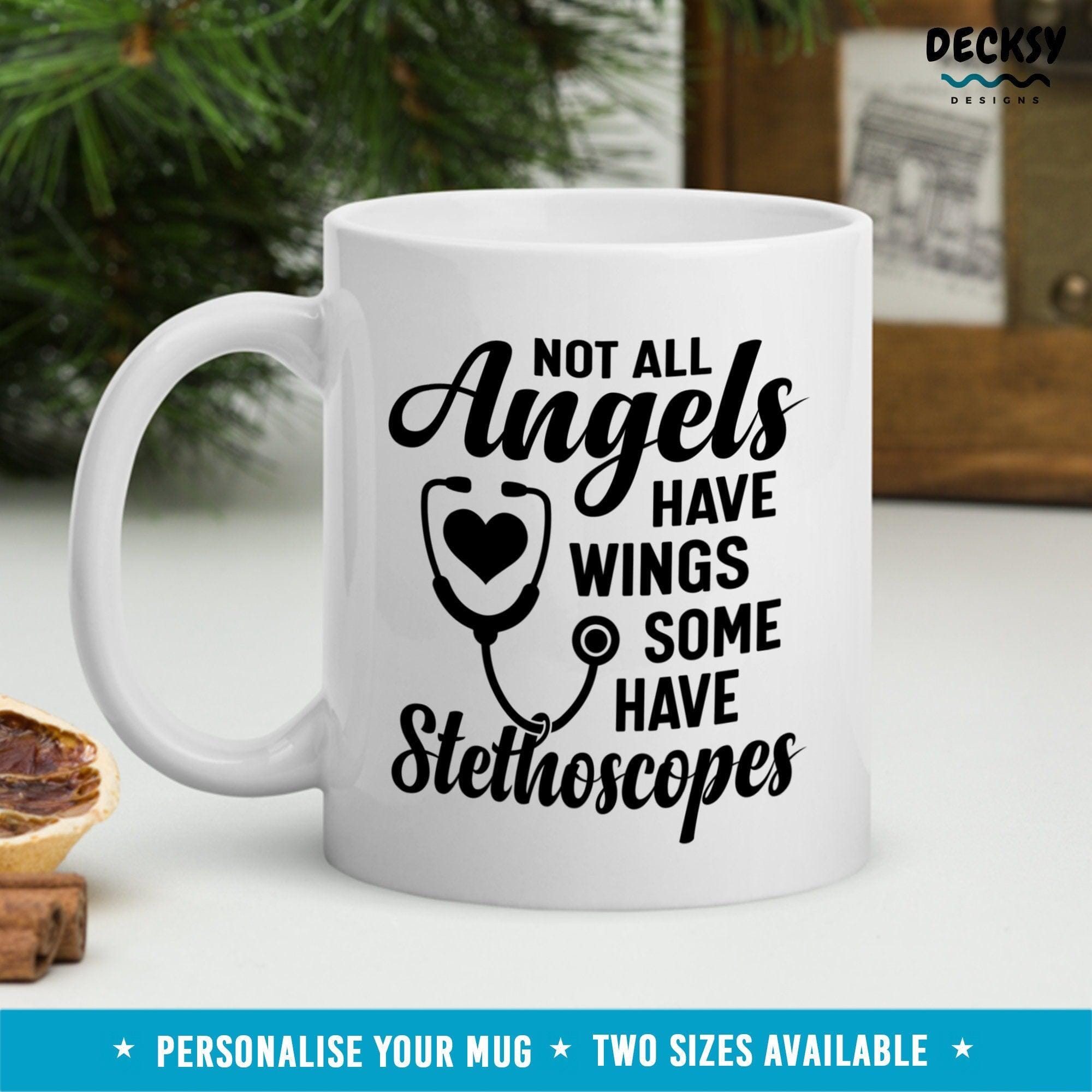 Custom Nurse Mug, Doctor Appreciation Gift-Home & Living:Kitchen & Dining:Drink & Barware:Drinkware:Mugs-DecksyDesigns-White Mug 11 oz-NO PERSONALISATION-DecksyDesigns