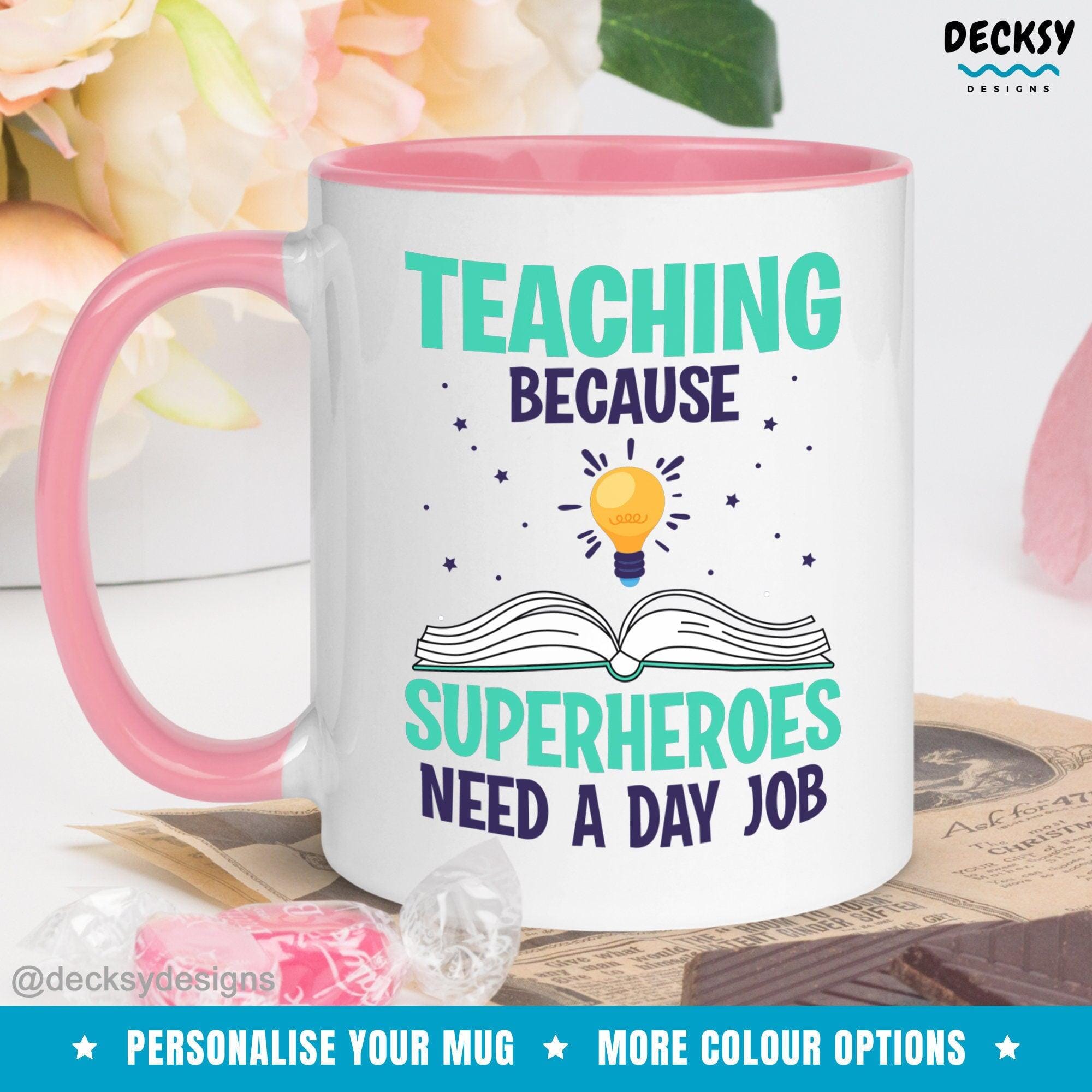 Custom Teacher Mug, Funny Gift For New Teacher-Home & Living:Kitchen & Dining:Drink & Barware:Drinkware:Mugs-DecksyDesigns-White Mug 11 oz-NO PERSONALISATION-DecksyDesigns