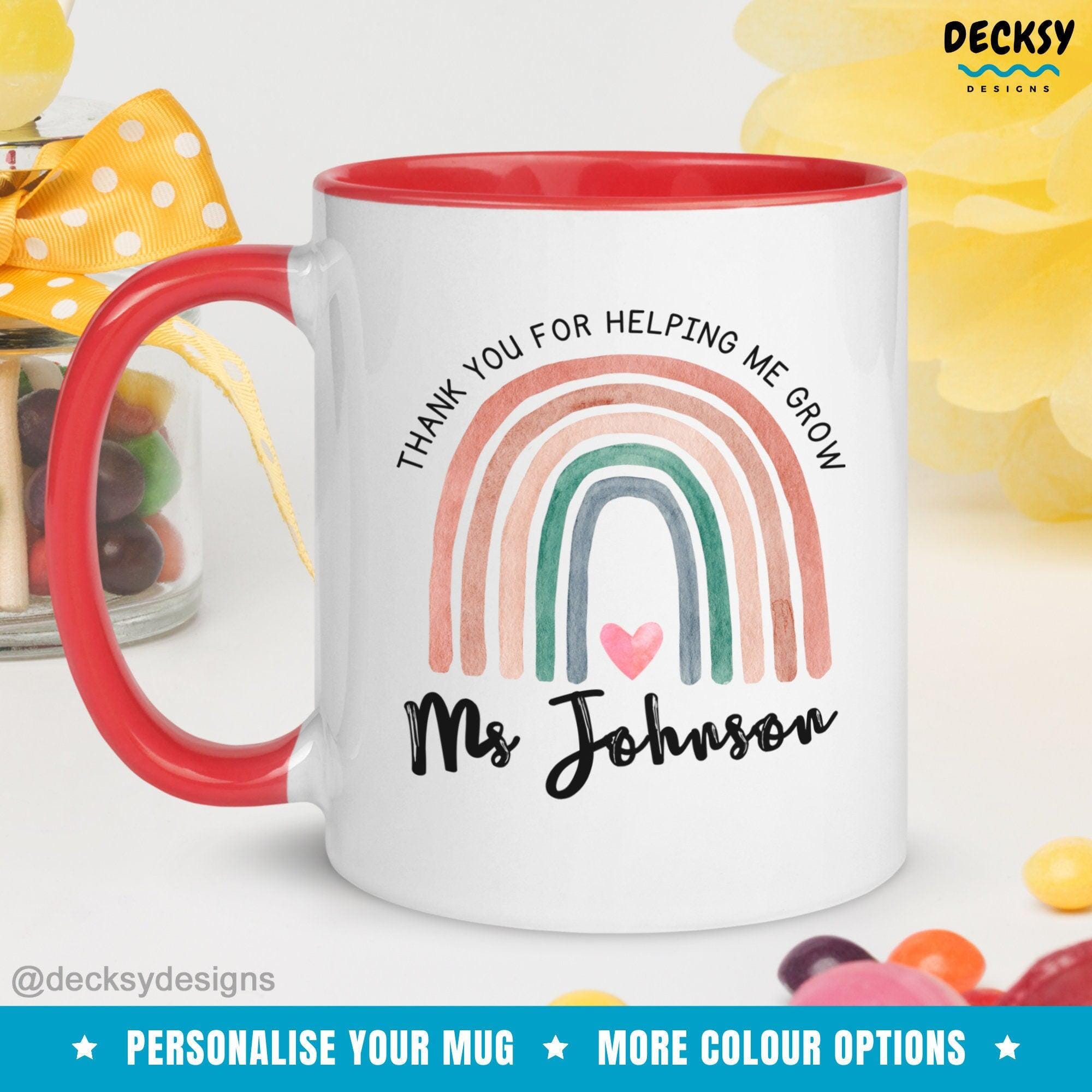 Custom Teacher Mug, Personalised Gift for Teacher-Home & Living:Kitchen & Dining:Drink & Barware:Drinkware:Mugs-DecksyDesigns-White Mug 11 oz-DecksyDesigns