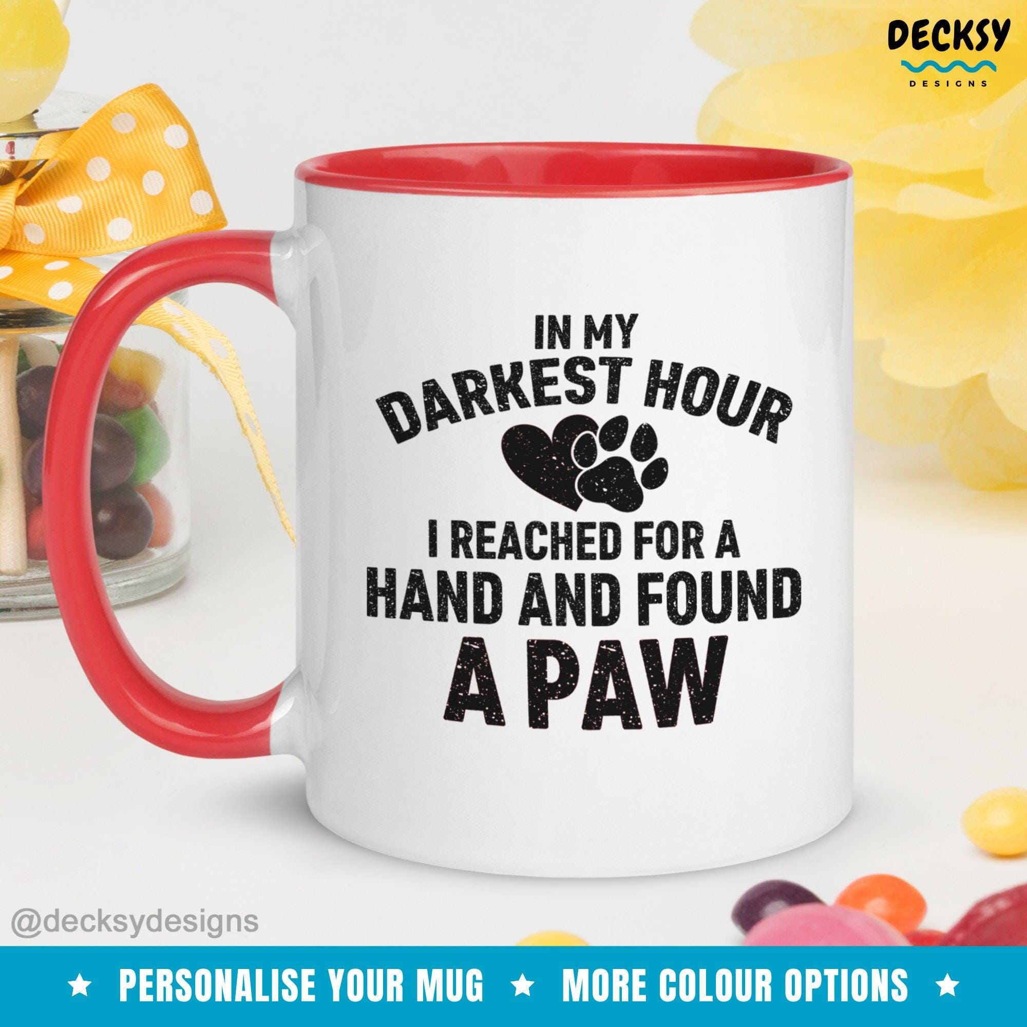 Dog Lover Coffee Mug, Gift For Dog Owner-Home & Living:Kitchen & Dining:Drink & Barware:Drinkware:Mugs-DecksyDesigns-White Mug 11 oz-NO PERSONALISATION-DecksyDesigns